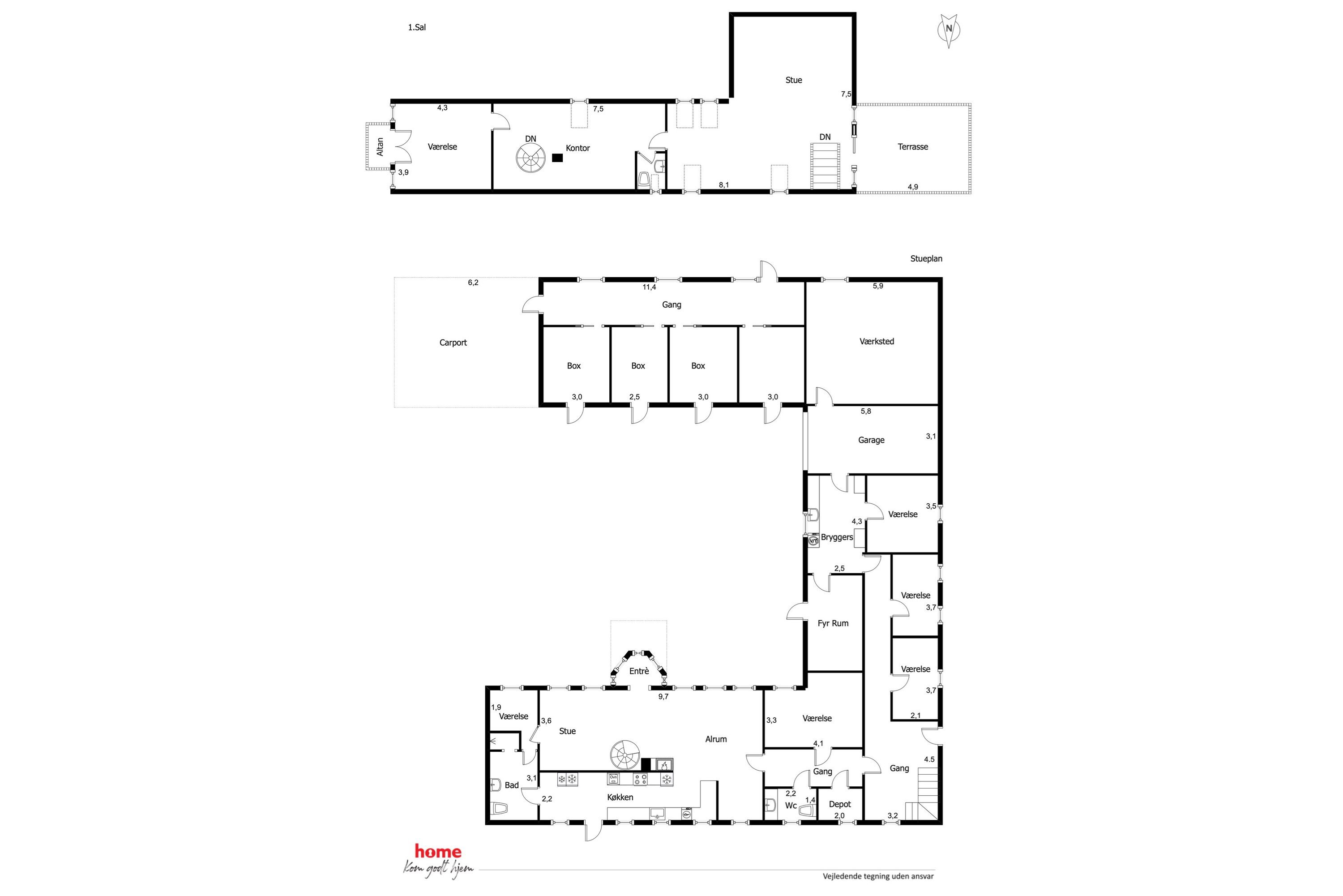Plantegninger billede af Storhedevejen 17, 8850 Bjerringbro