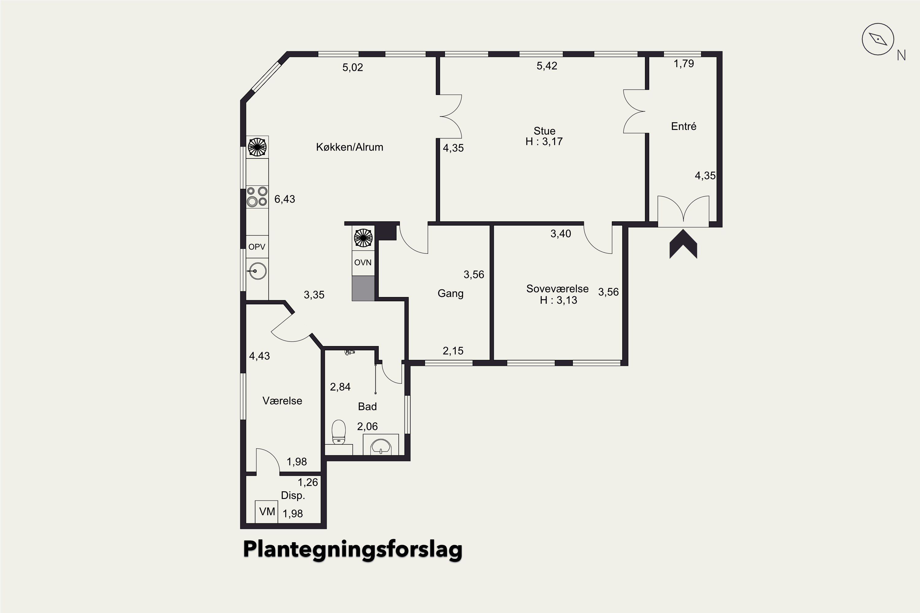 Plantegninger billede af Frue Kirkestræde 16, 1., 5000 Odense C