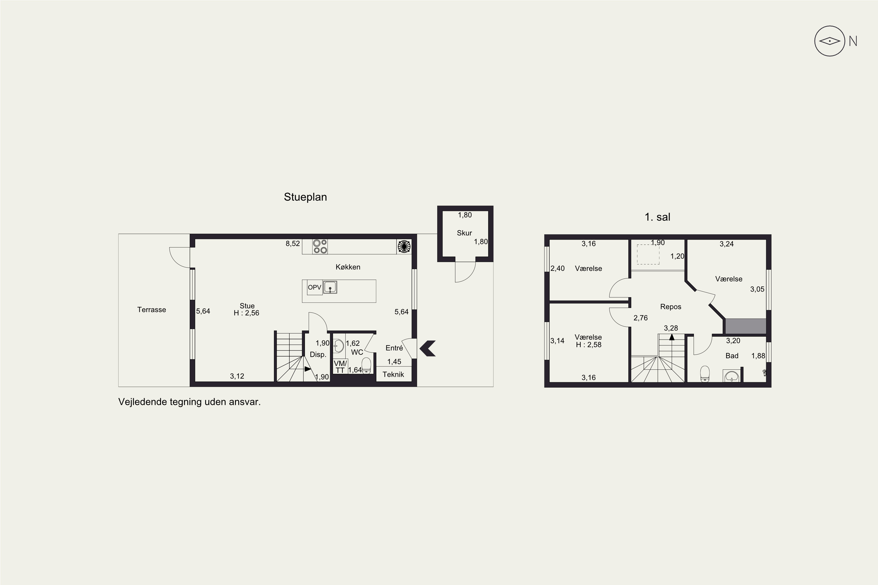 Plantegninger billede af Elmetoften 1G, 8361 Hasselager