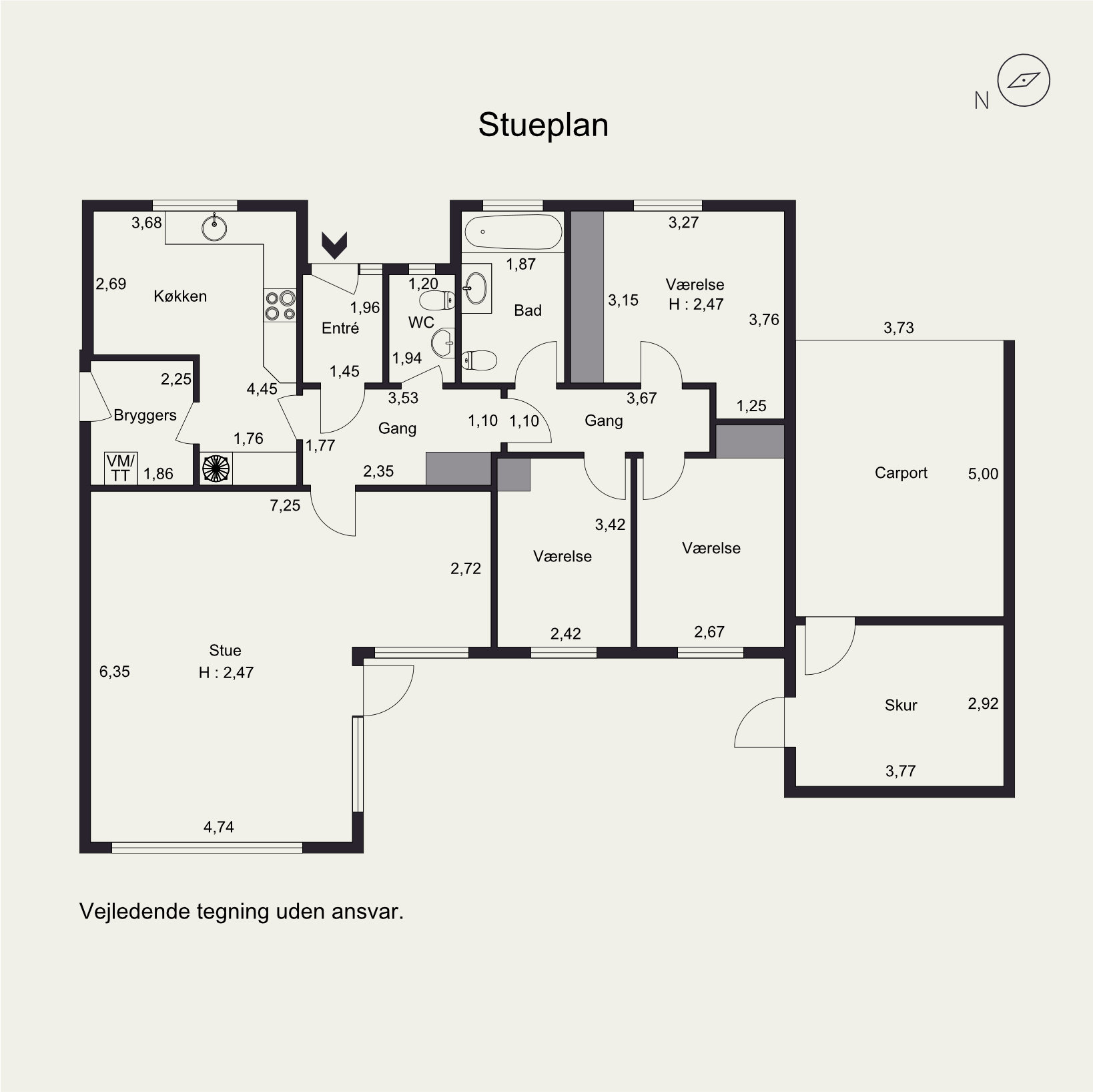 Plantegninger billede af Snerlevej 30, 8700 Horsens