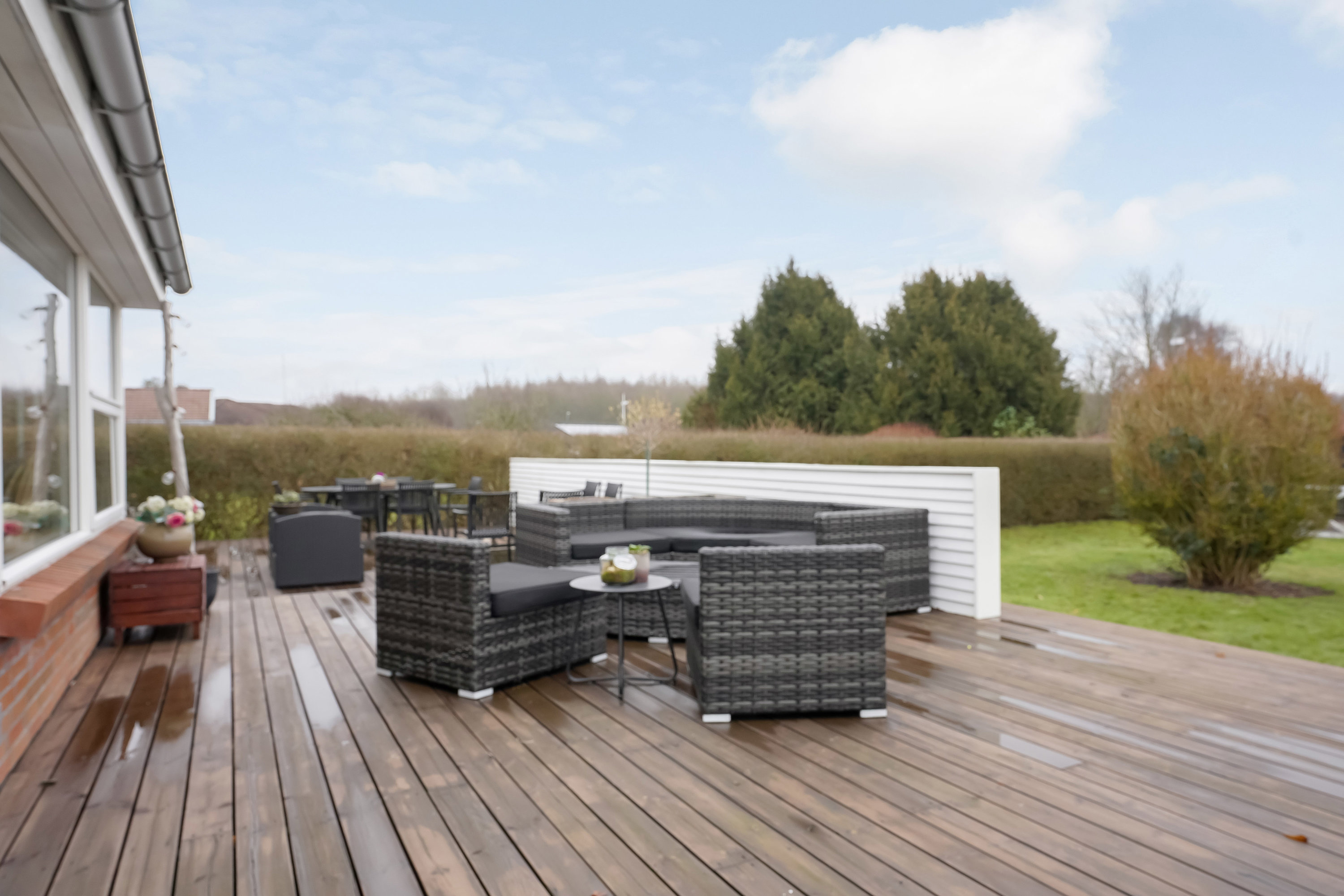 Fremhævet terrasse billede i fuldskærmstilstand. Billede af Toftevej 15, Gelsted, 5591 Gelsted