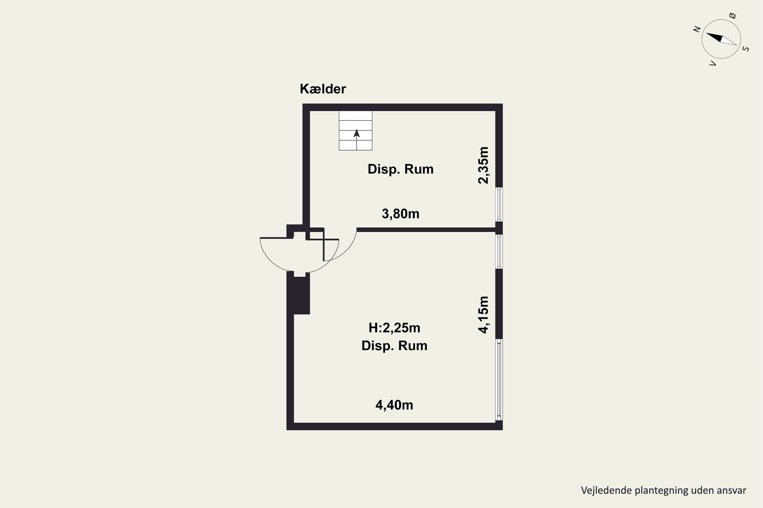 Plantegninger billede af Rosenvængets Allé 17A, st.., 2100 København Ø