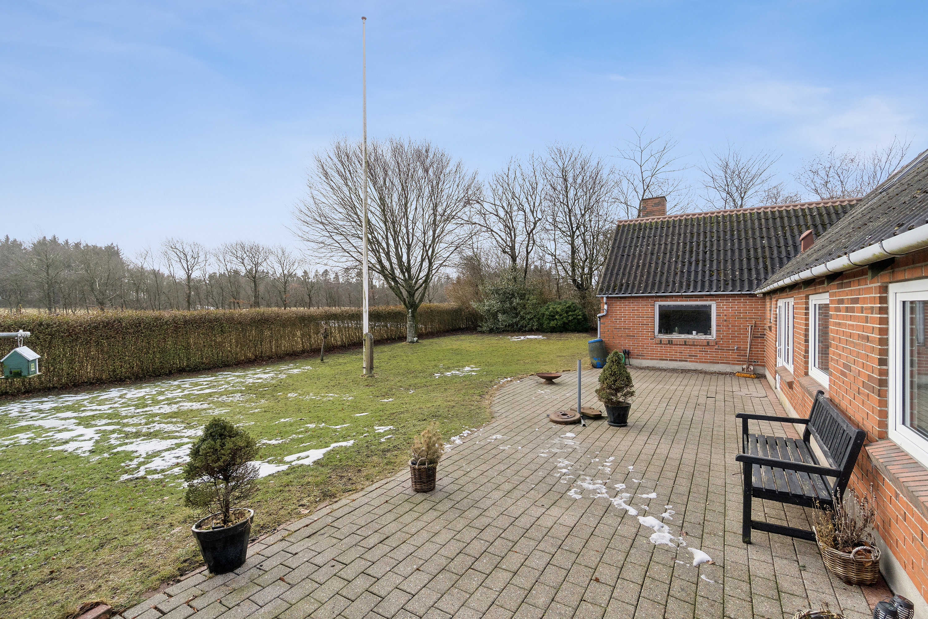 Fremhævet set fra haven billede i fuldskærmstilstand. Billede af Vestervigvej 202, 7752 Snedsted