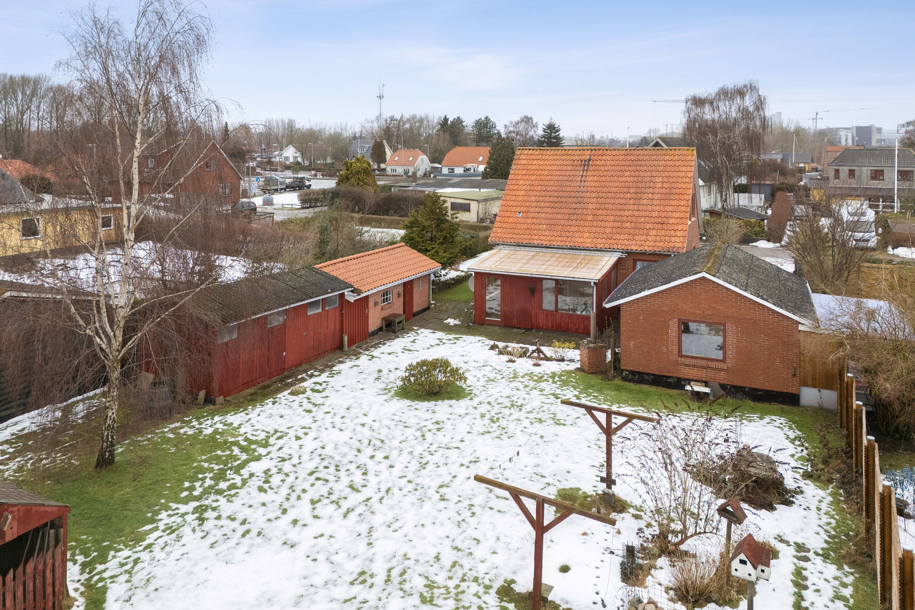 Fremhævet set fra haven billede i fuldskærmstilstand. Billede af Smedevej 2, 4400 Kalundborg