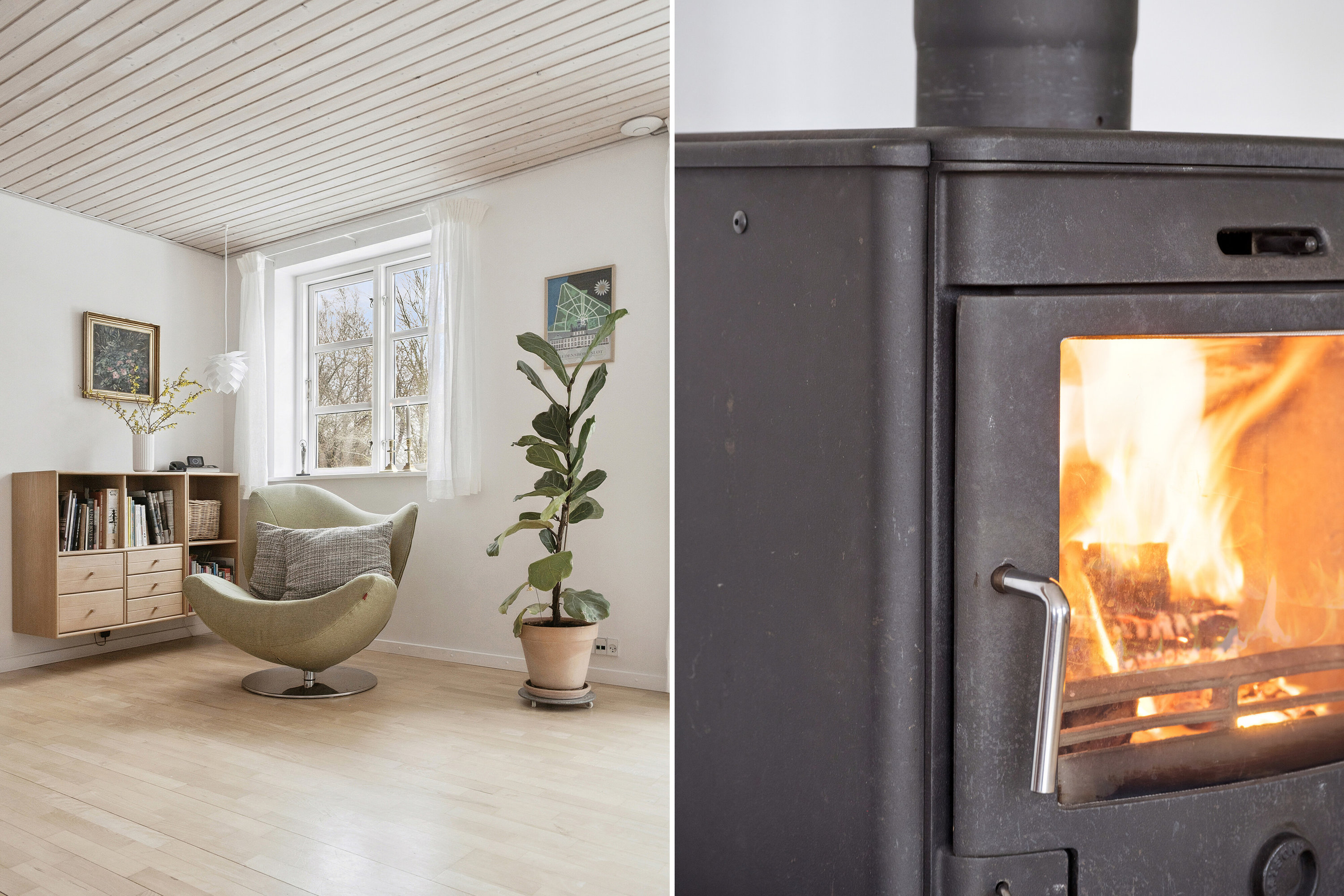 Fremhævet stue billede i fuldskærmstilstand. Billede af Langerødvej 45A, Langerød, 3480 Fredensborg