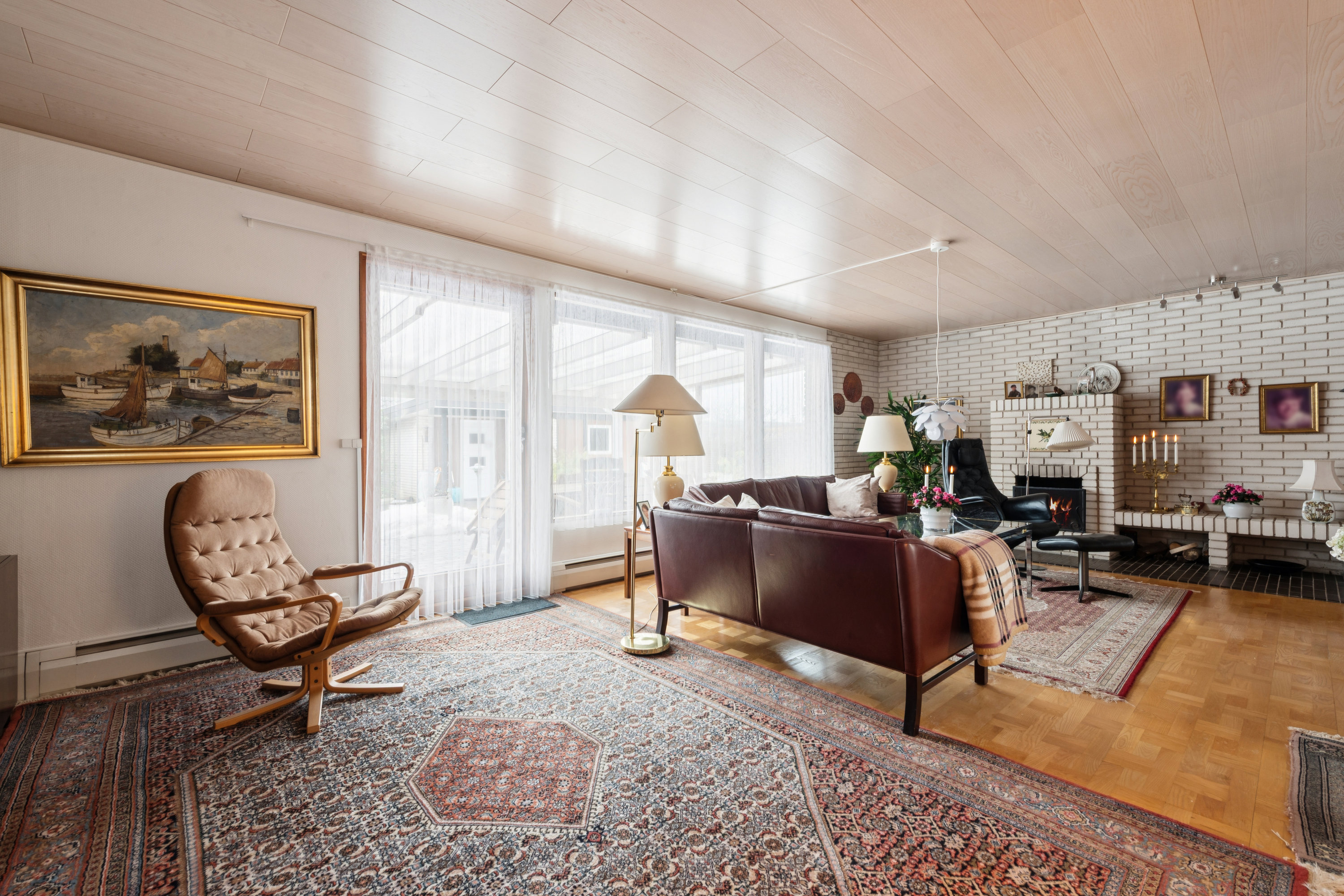 Fremhævet stue billede i fuldskærmstilstand. Billede af Porsager 21, 2620 Albertslund