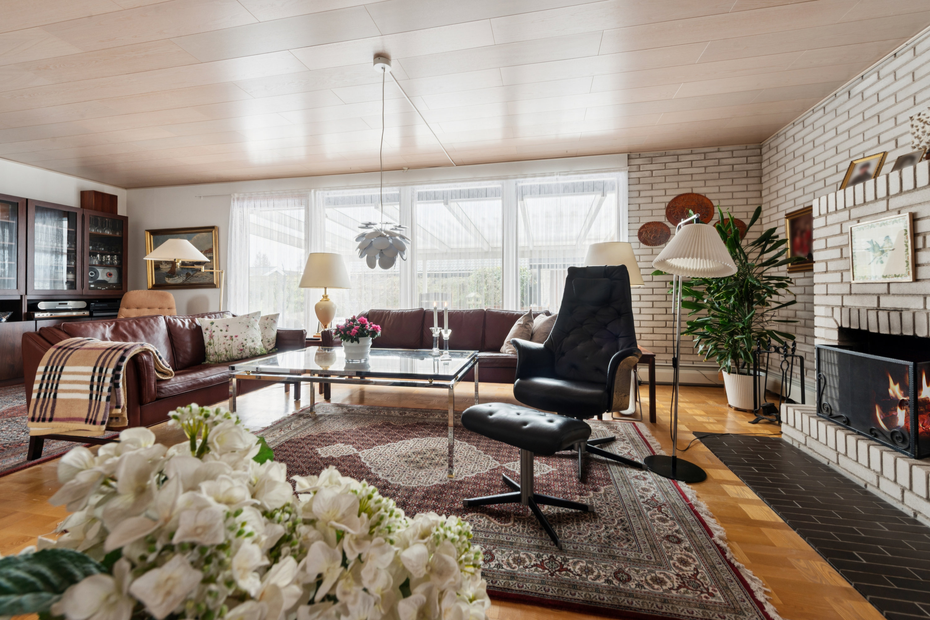 Fremhævet stue billede i fuldskærmstilstand. Billede af Porsager 21, 2620 Albertslund