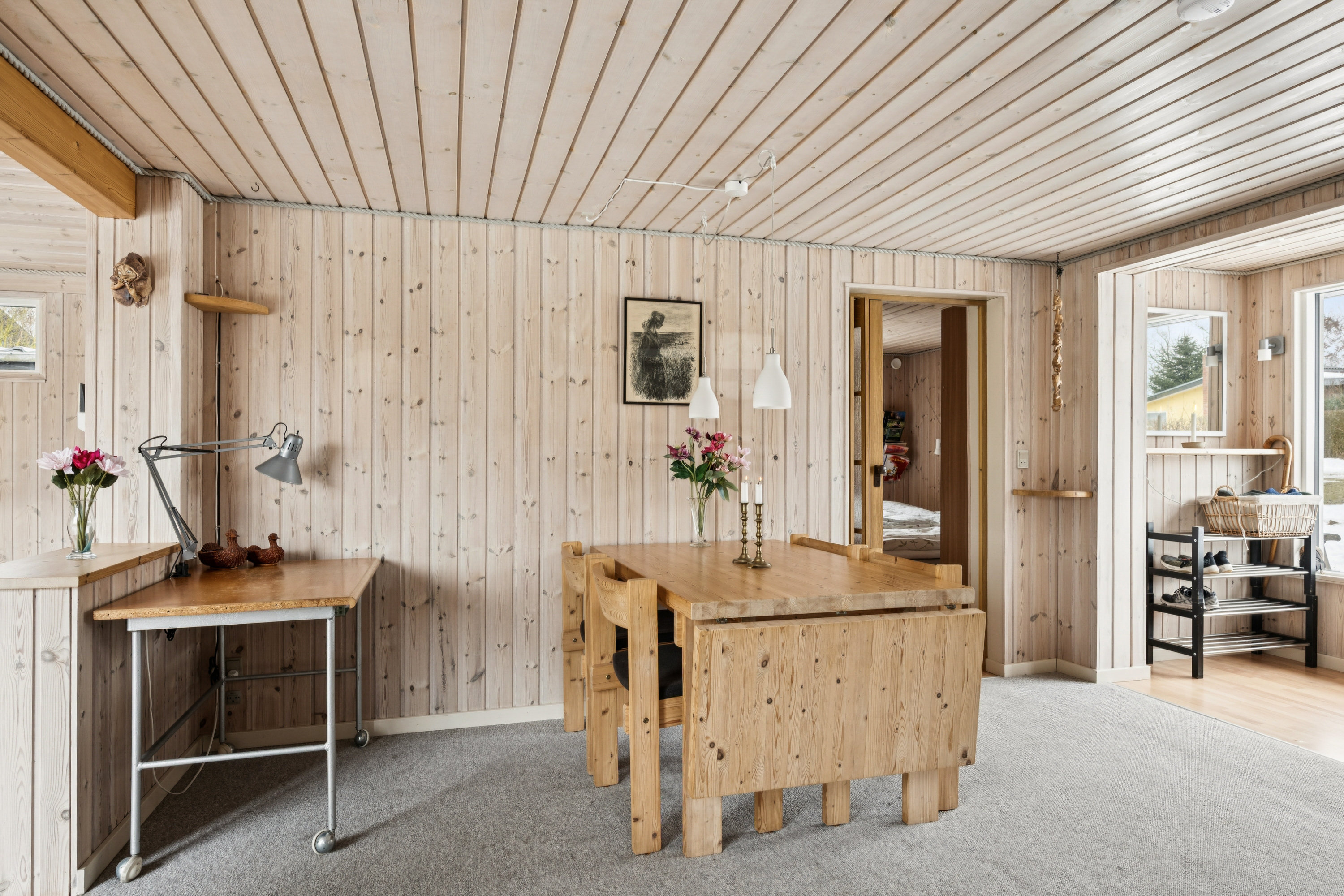 Fremhævet stue billede i fuldskærmstilstand. Billede af Rødkløvervej 4, Skovgårde, 8961 Allingåbro