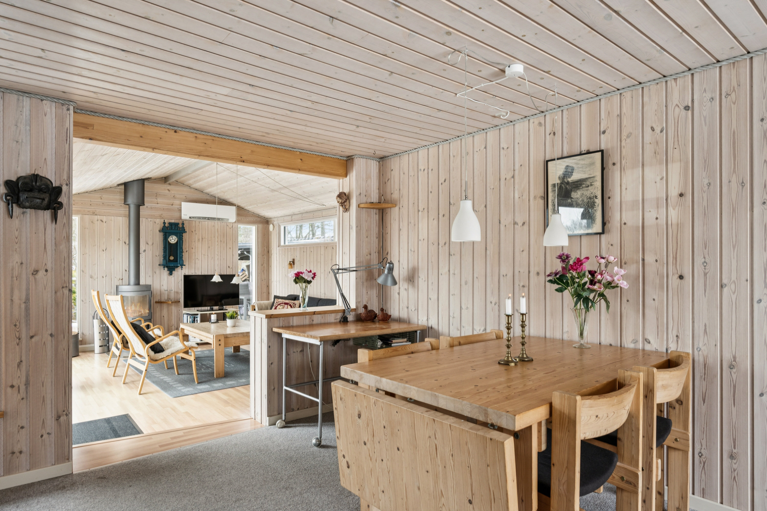 Fremhævet stue billede i fuldskærmstilstand. Billede af Rødkløvervej 4, Skovgårde, 8961 Allingåbro