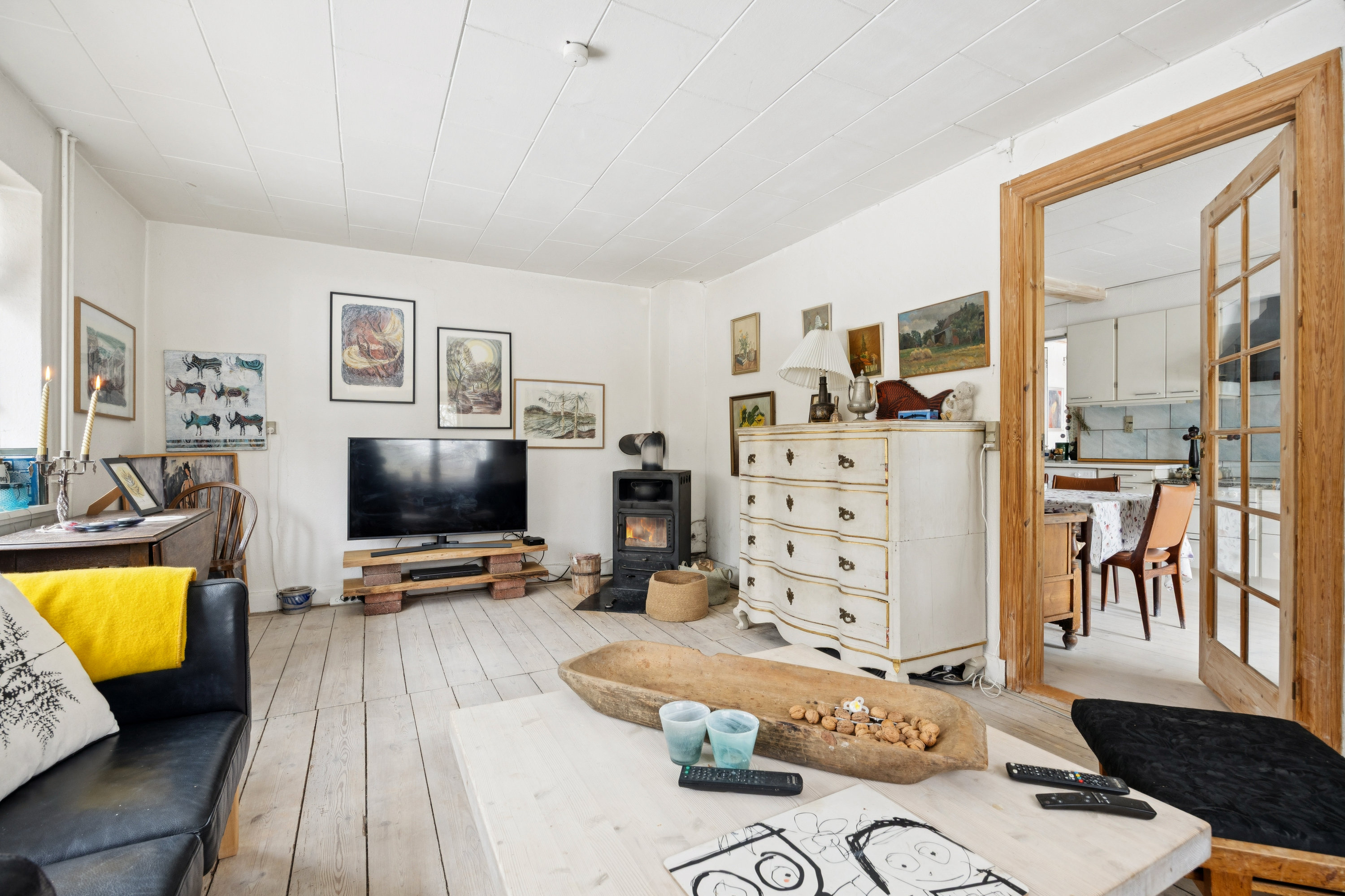 Fremhævet stue billede i fuldskærmstilstand. Billede af Vandrigsvej 7, Gevnø, 4660 Store Heddinge