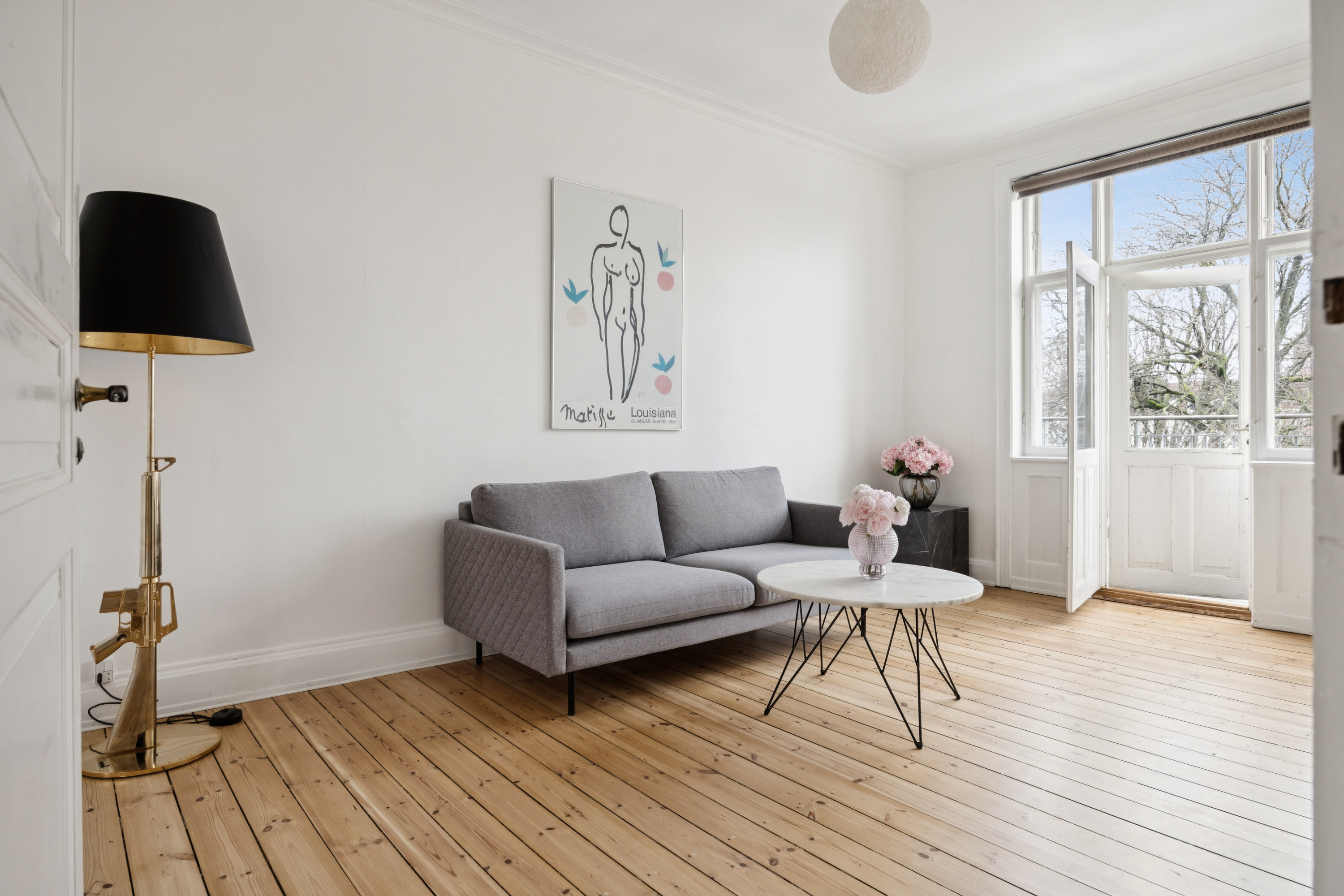 Fremhævet stue billede i fuldskærmstilstand. Billede af Henrik Steffens Vej 5, 4. tv., 1866 Frederiksberg C