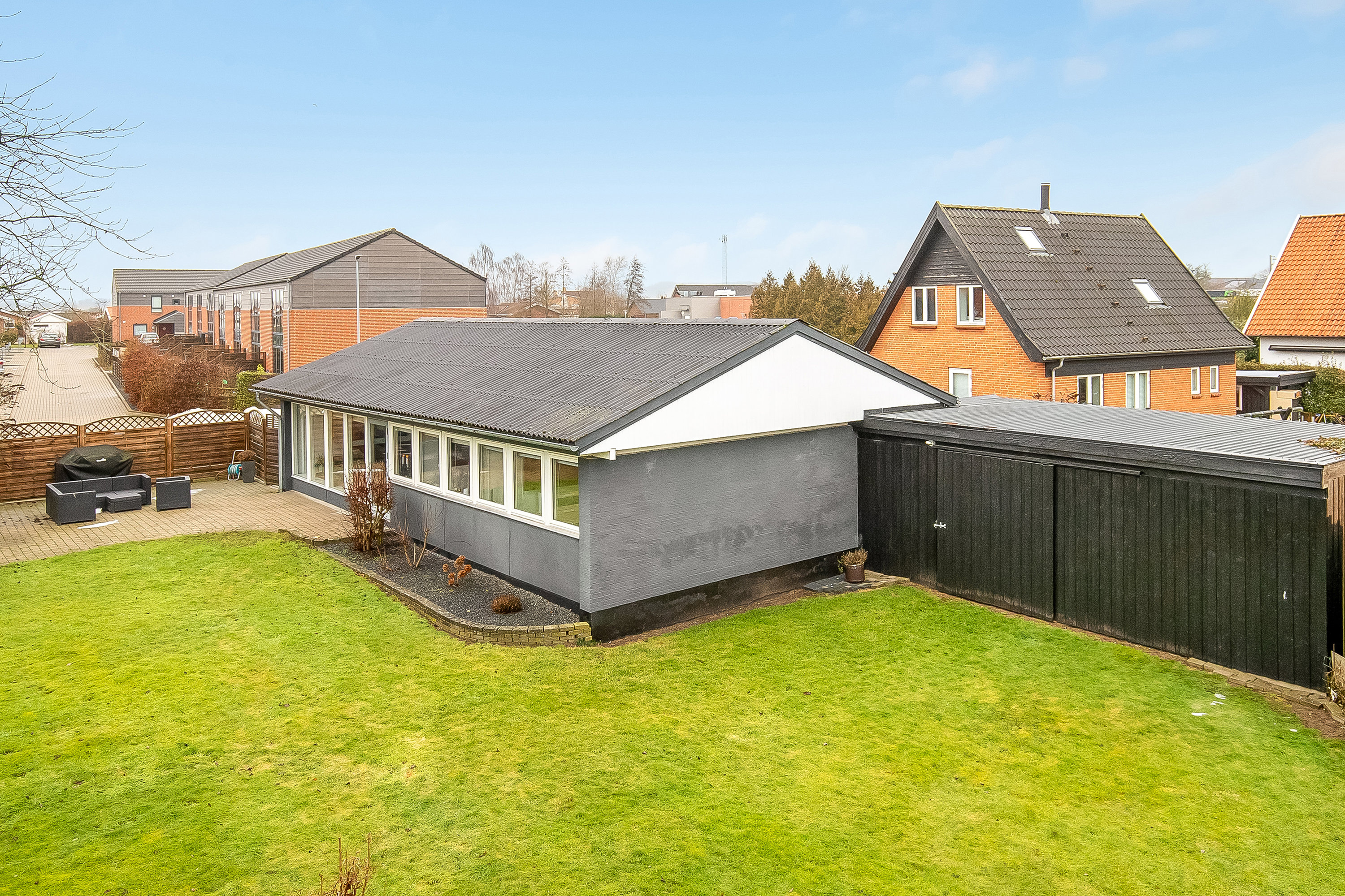 Fremhævet mastefoto billede i fuldskærmstilstand. Billede af Skolebakken 60, Nr. Bjert, 6000 Kolding