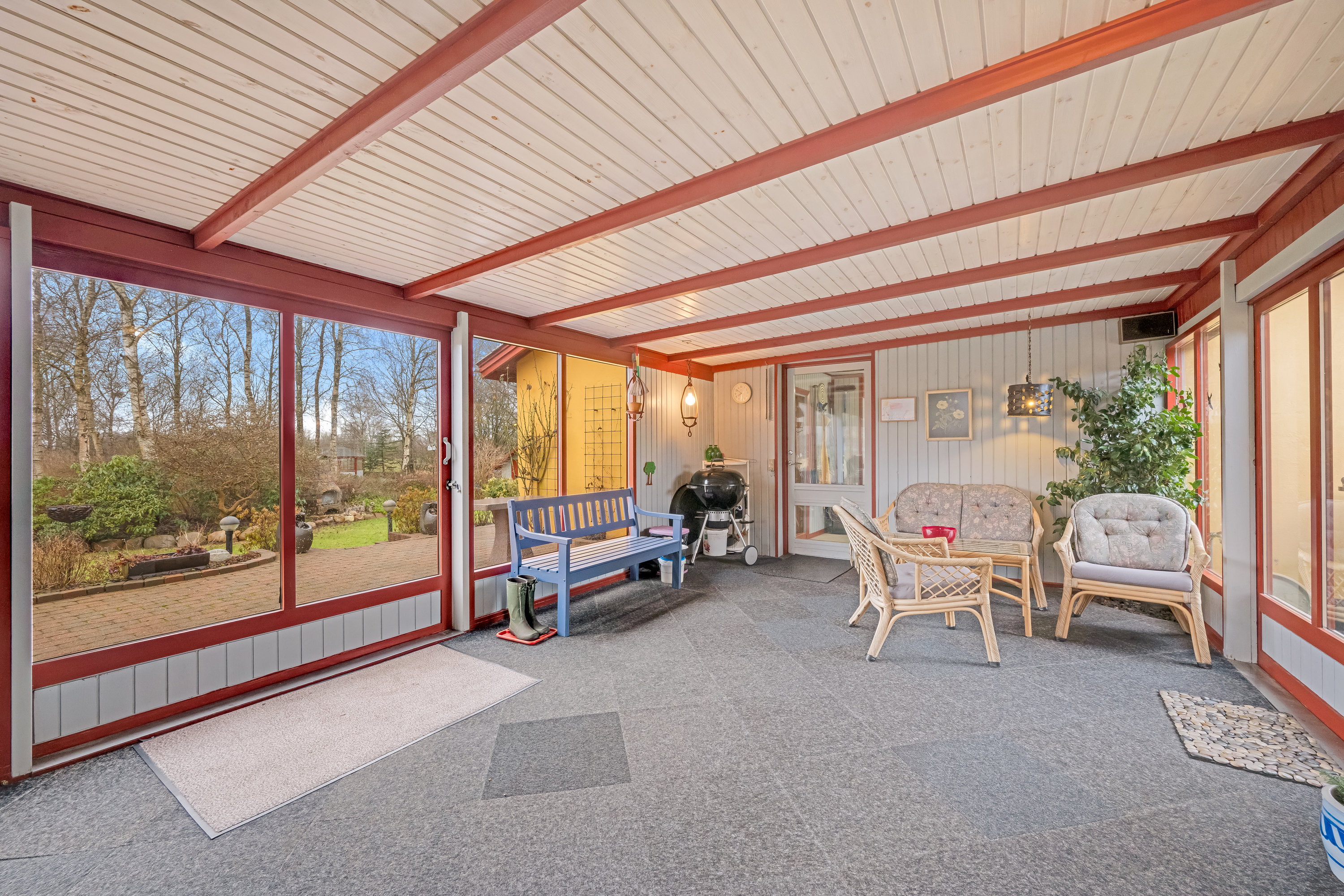 Fremhævet stue billede i fuldskærmstilstand. Billede af Skolevænget 14, Borris, 6900 Skjern