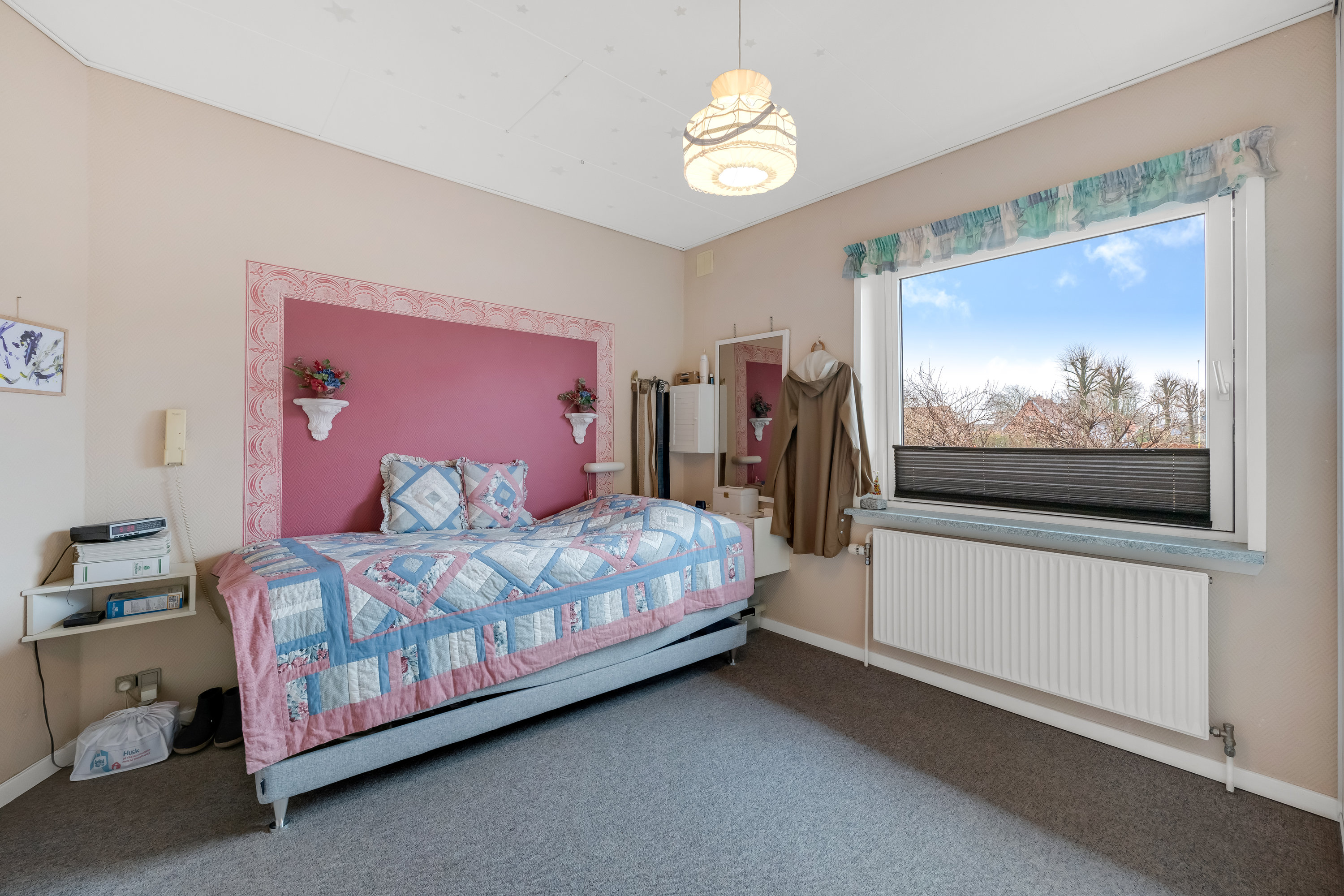 Fremhævet soveværelse billede i fuldskærmstilstand. Billede af Skolevænget 14, Borris, 6900 Skjern