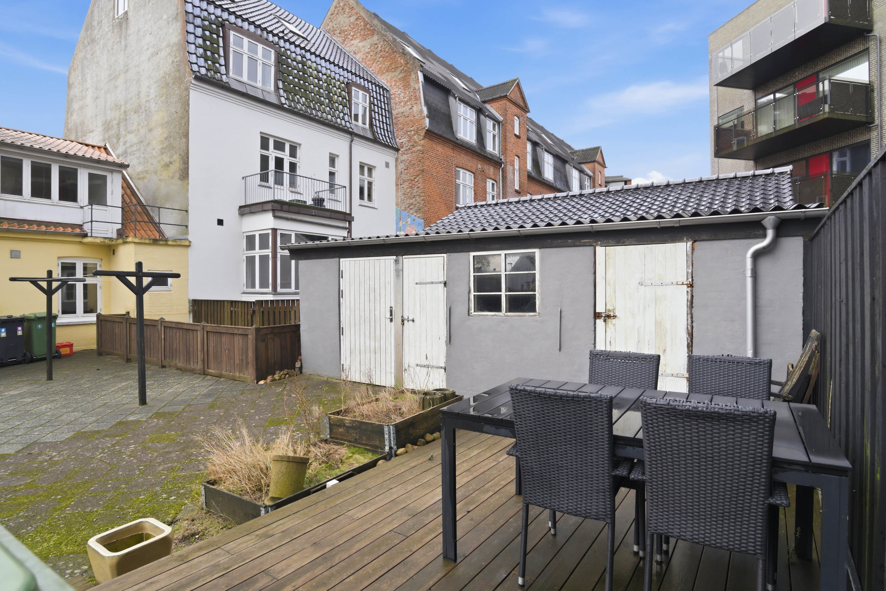 Fremhævet udenomsarealer billede i fuldskærmstilstand. Billede af Sct Jørgens Gade 14, st.., 7500 Holstebro