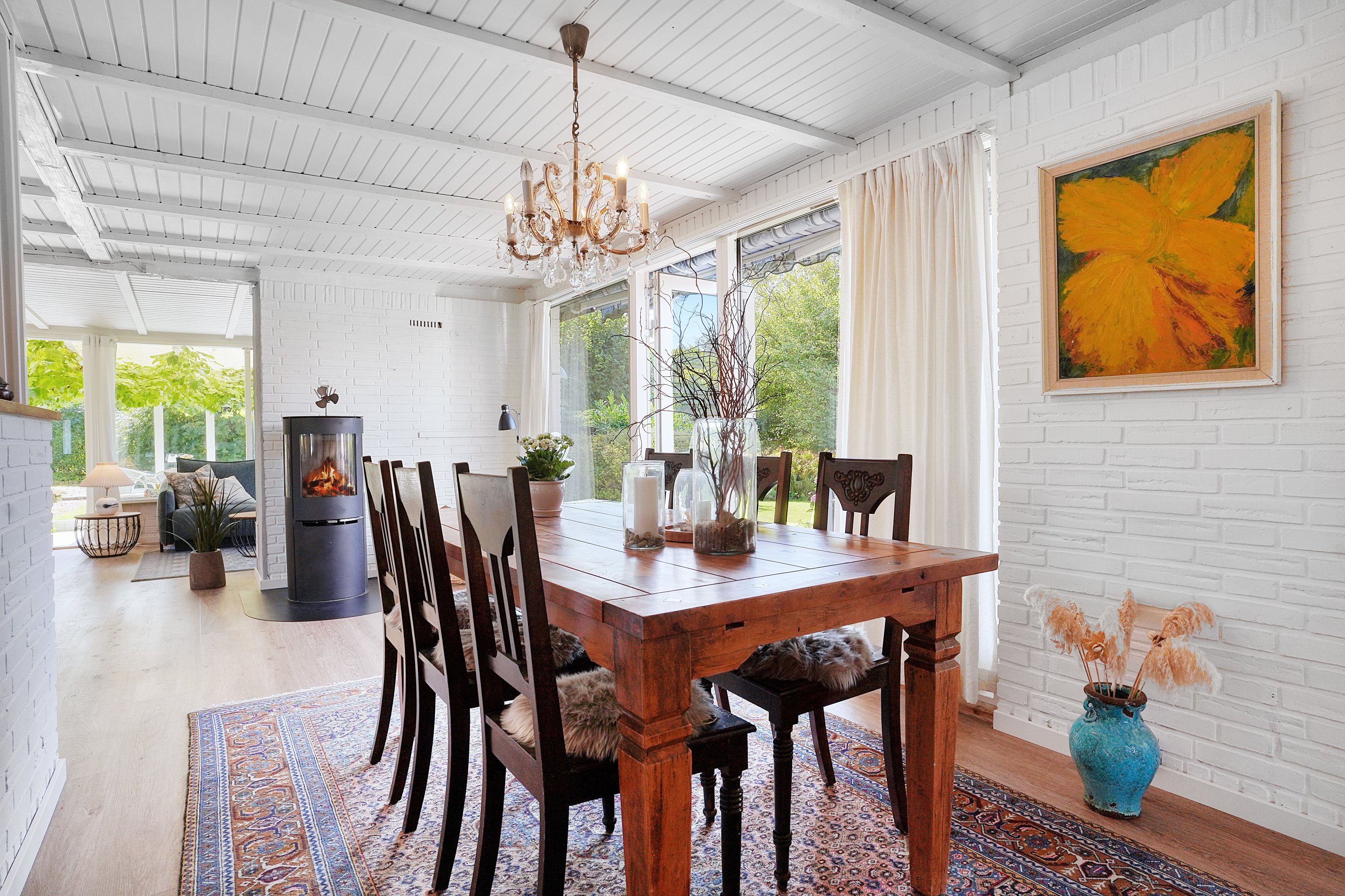 Fremhævet spisestue billede i fuldskærmstilstand. Billede af Ørnevej 11, 3120 Dronningmølle