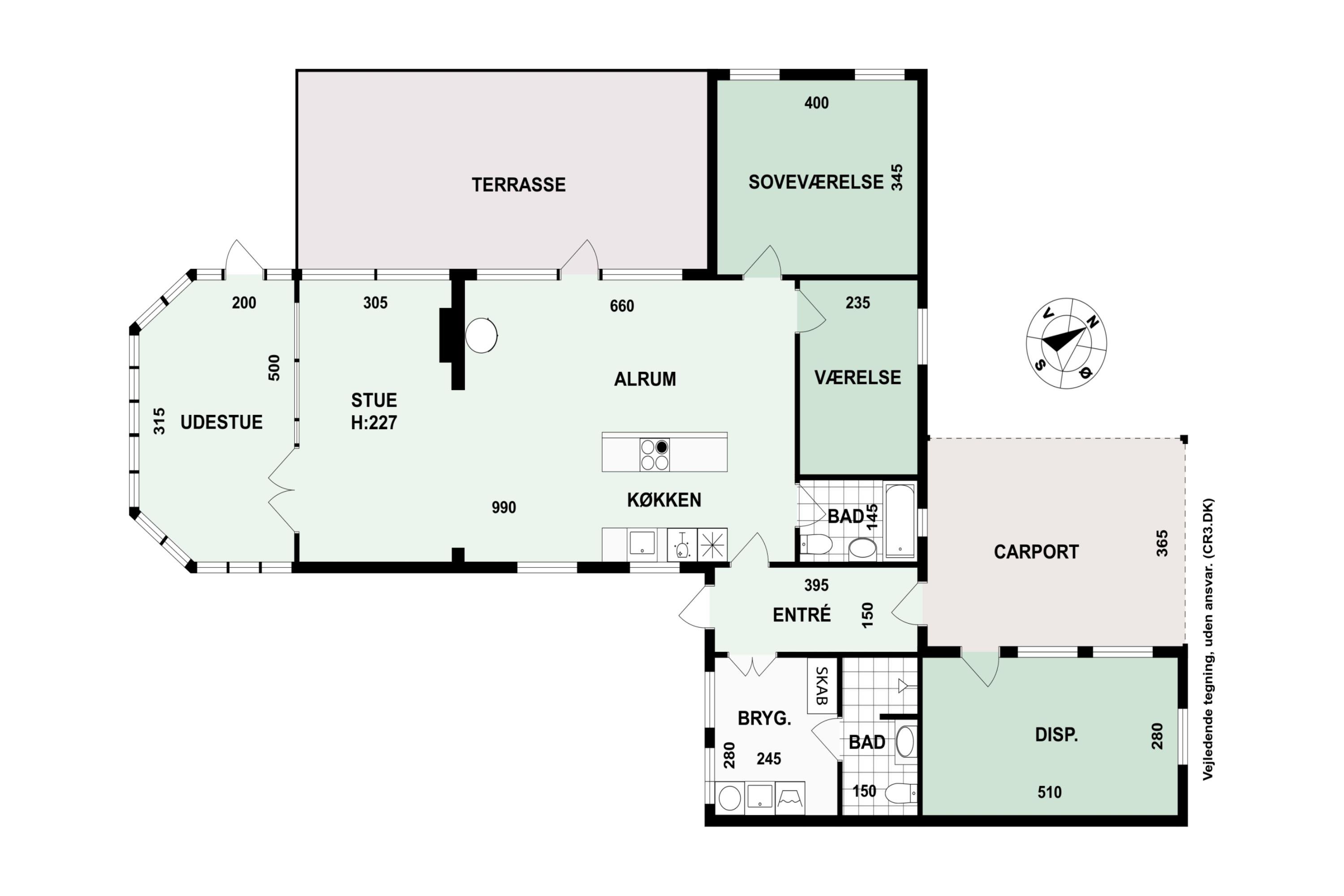 Plantegninger billede af Ørnevej 11, 3120 Dronningmølle