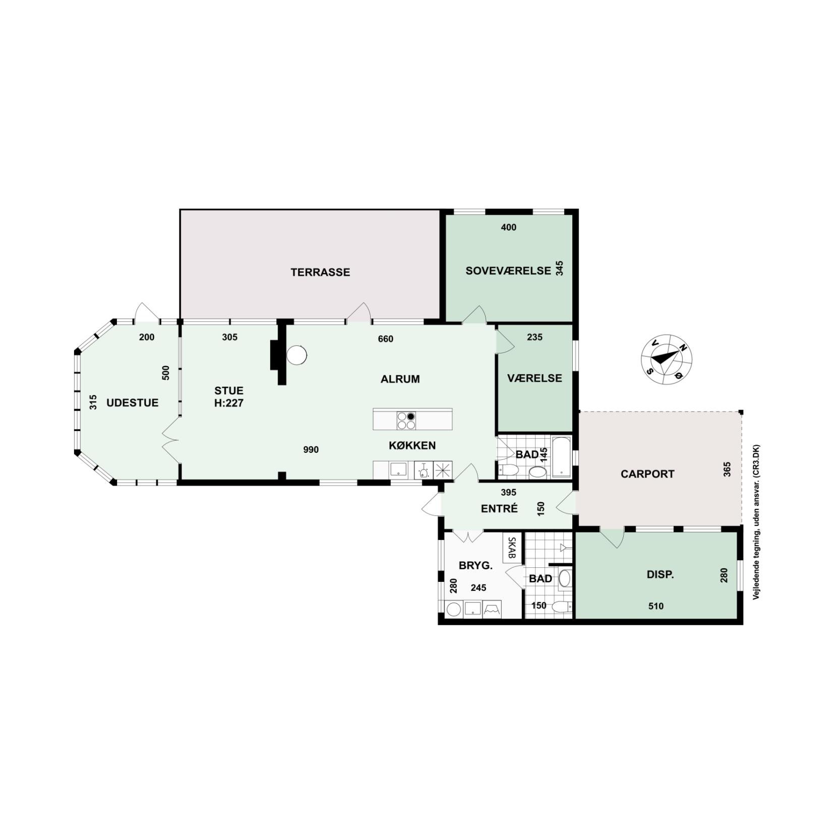 Plantegninger billede af Ørnevej 11, 3120 Dronningmølle