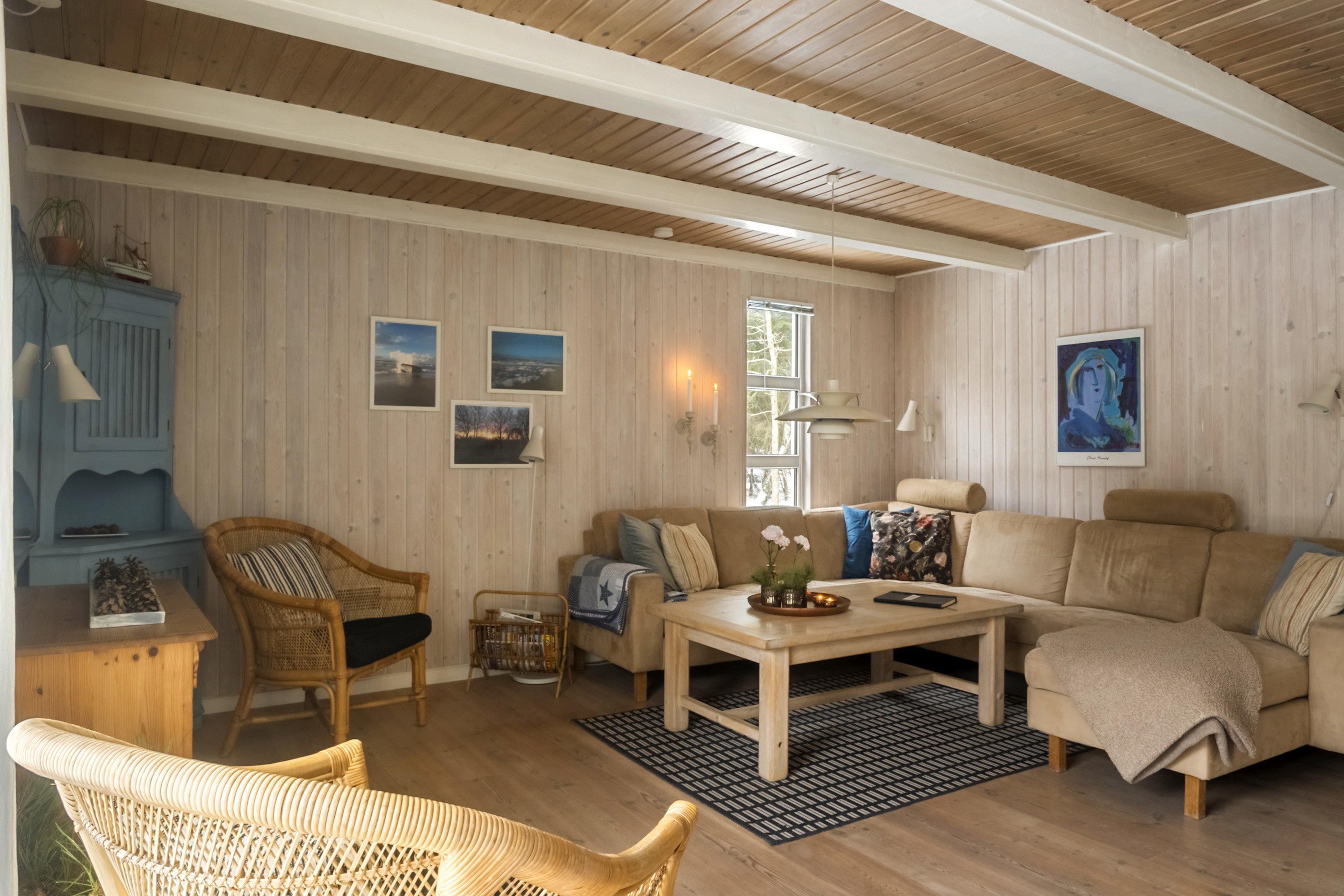 Fremhævet stue billede i fuldskærmstilstand. Billede af Vester Mosevej 47, Husby, 6990 Ulfborg