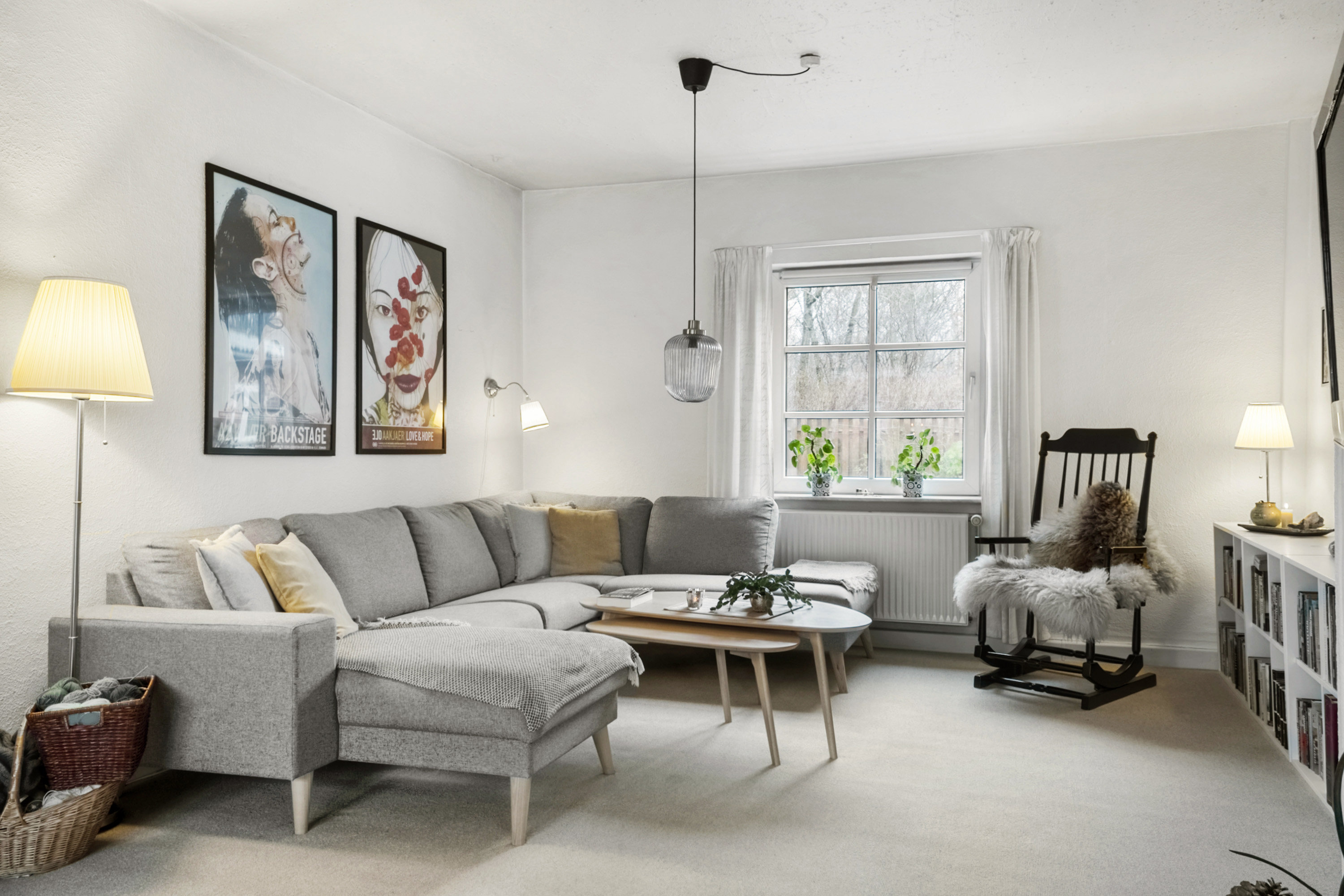 Fremhævet stue billede i fuldskærmstilstand. Billede af Reberbanen 4, 6990 Ulfborg