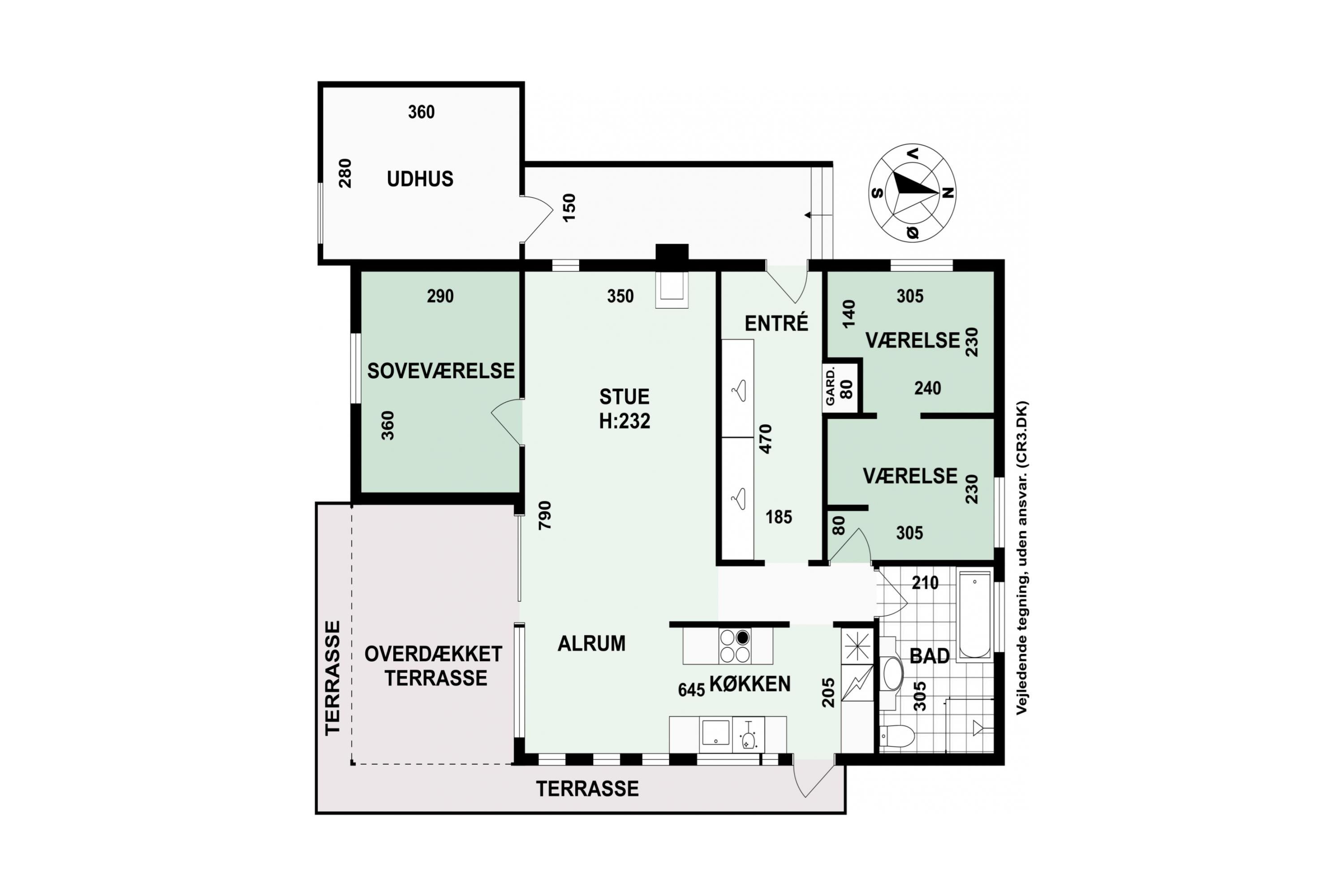 Plantegninger billede af Vænget 10, 3120 Dronningmølle