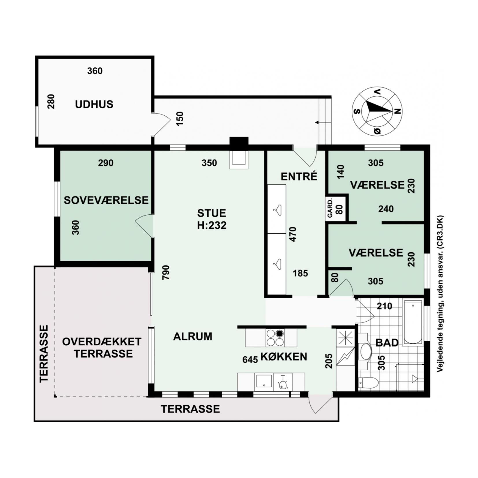 Plantegninger billede af Vænget 10, 3120 Dronningmølle