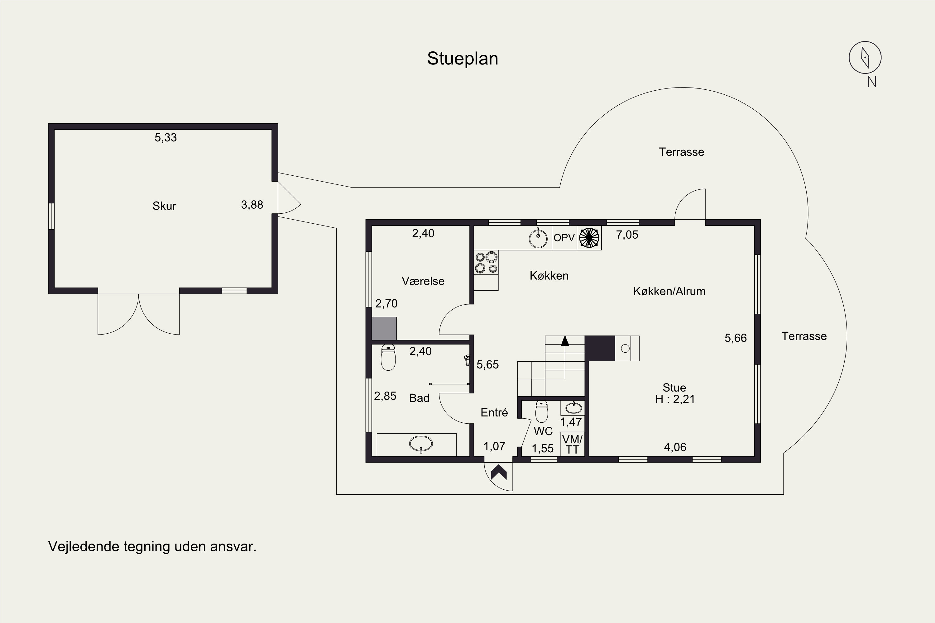 Plantegninger billede af Bækbyvej 29, Husby, 6990 Ulfborg