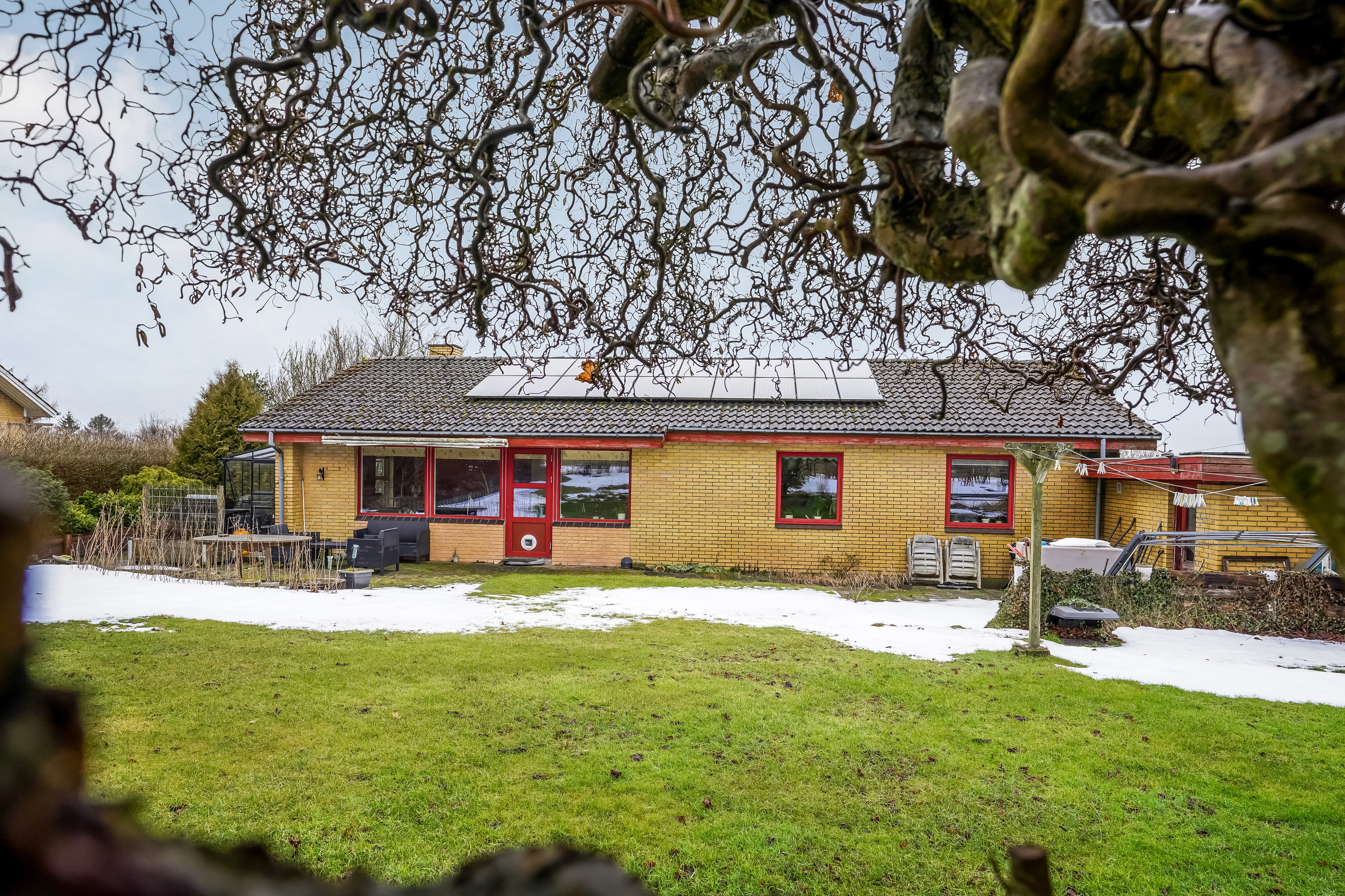 Fremhævet ejendommen billede i fuldskærmstilstand. Billede af Søndervang 23, Ølholm, 7160 Tørring