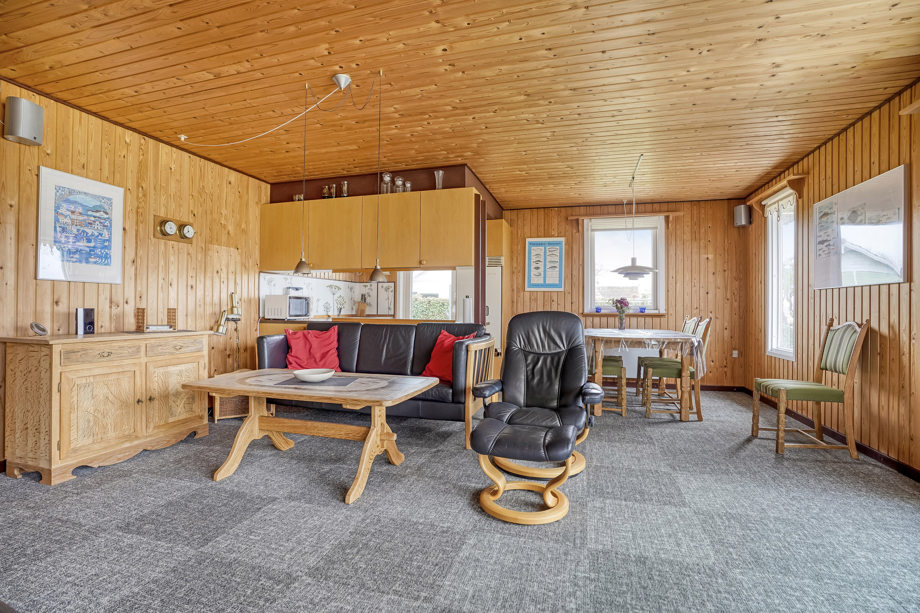 Fremhævet stue billede i fuldskærmstilstand. Billede af Bekkasinvej 3, Bro, 5464 Brenderup Fyn