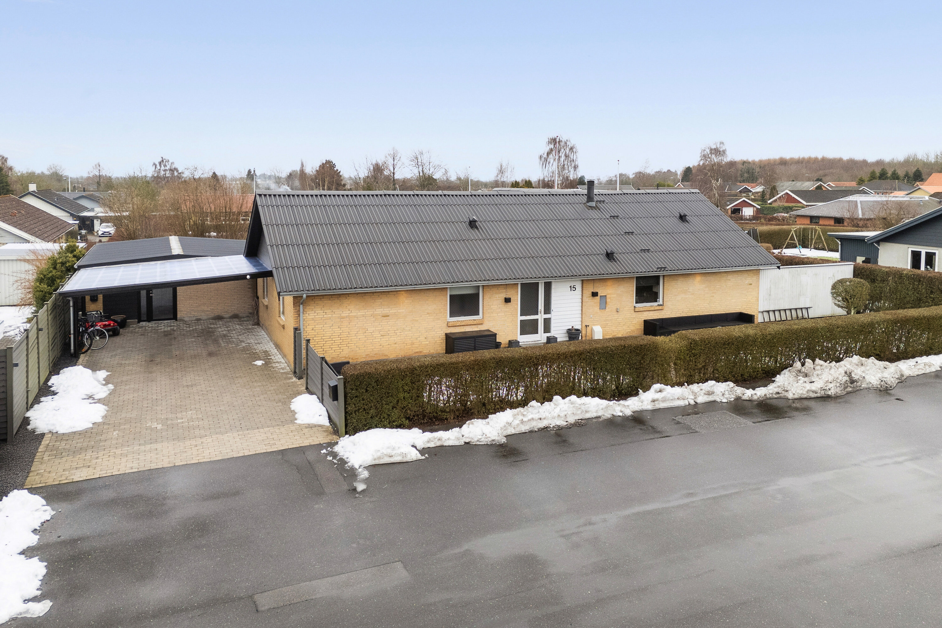 Fremhævet set fra vejen billede i fuldskærmstilstand. Billede af Vibevej 15, 4261 Dalmose