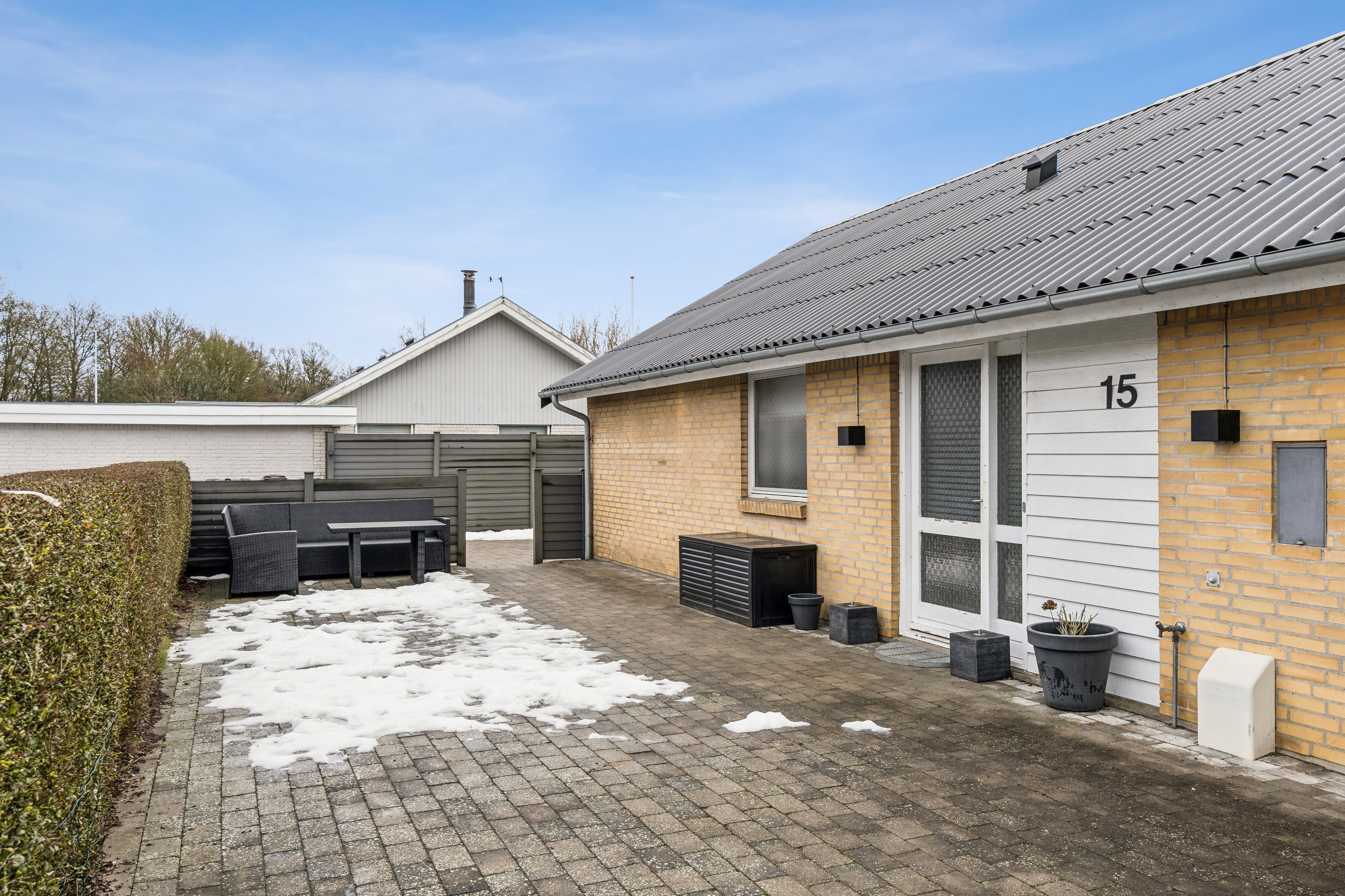 Fremhævet set fra haven billede i fuldskærmstilstand. Billede af Vibevej 15, 4261 Dalmose