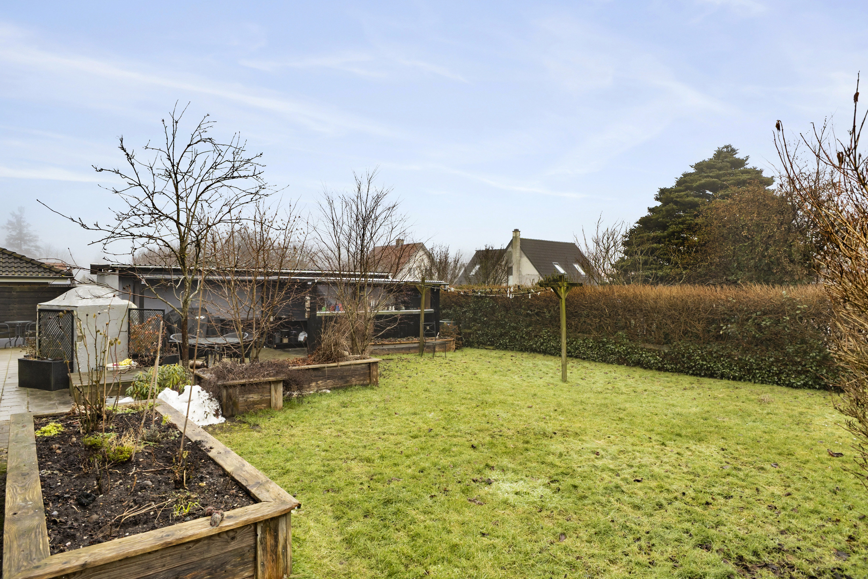 Fremhævet have billede i fuldskærmstilstand. Billede af Søndermarken 9, Jels, 6630 Rødding