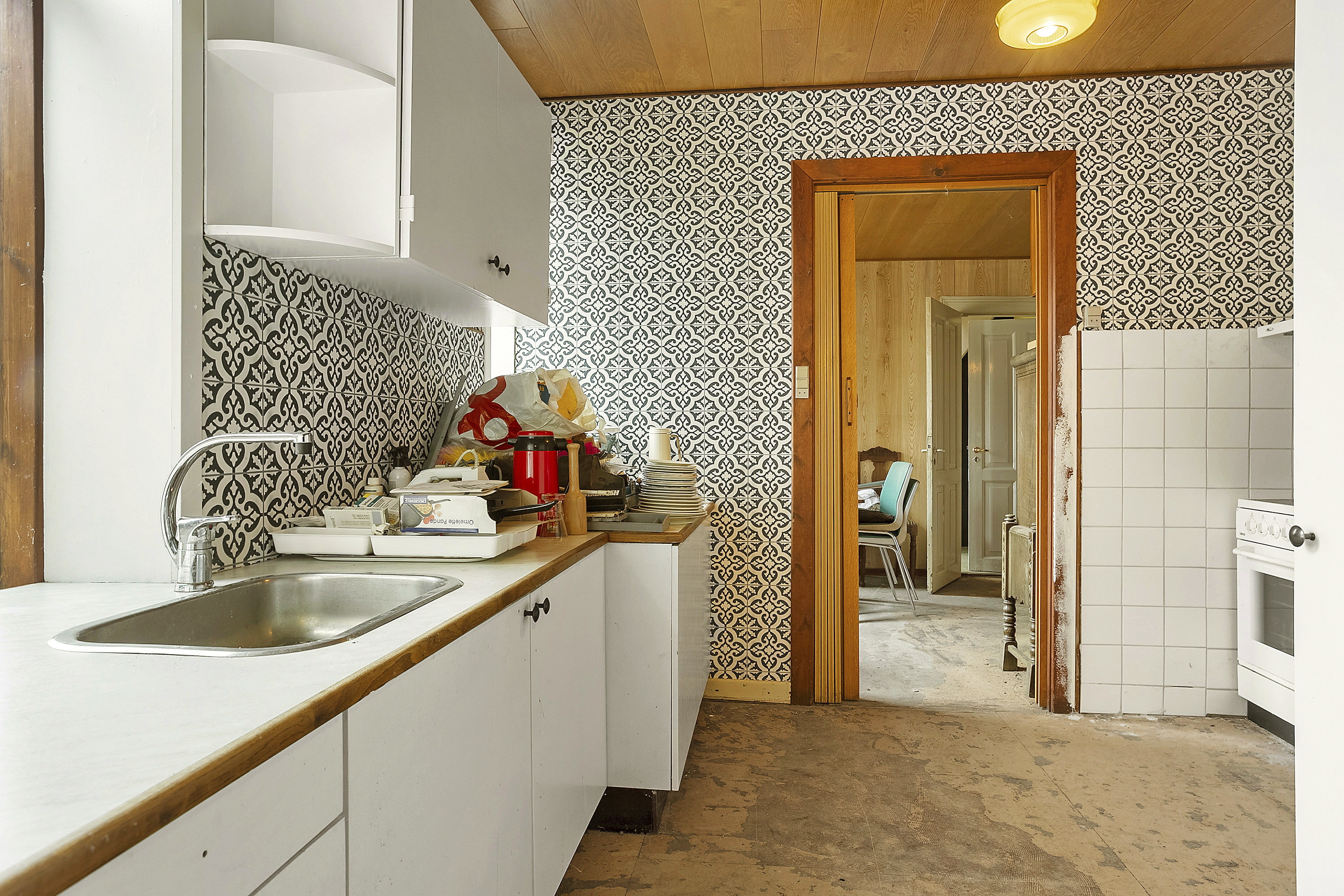 Fremhævet køkken billede i fuldskærmstilstand. Billede af Møllevej 6, Surhave, 6650 Brørup