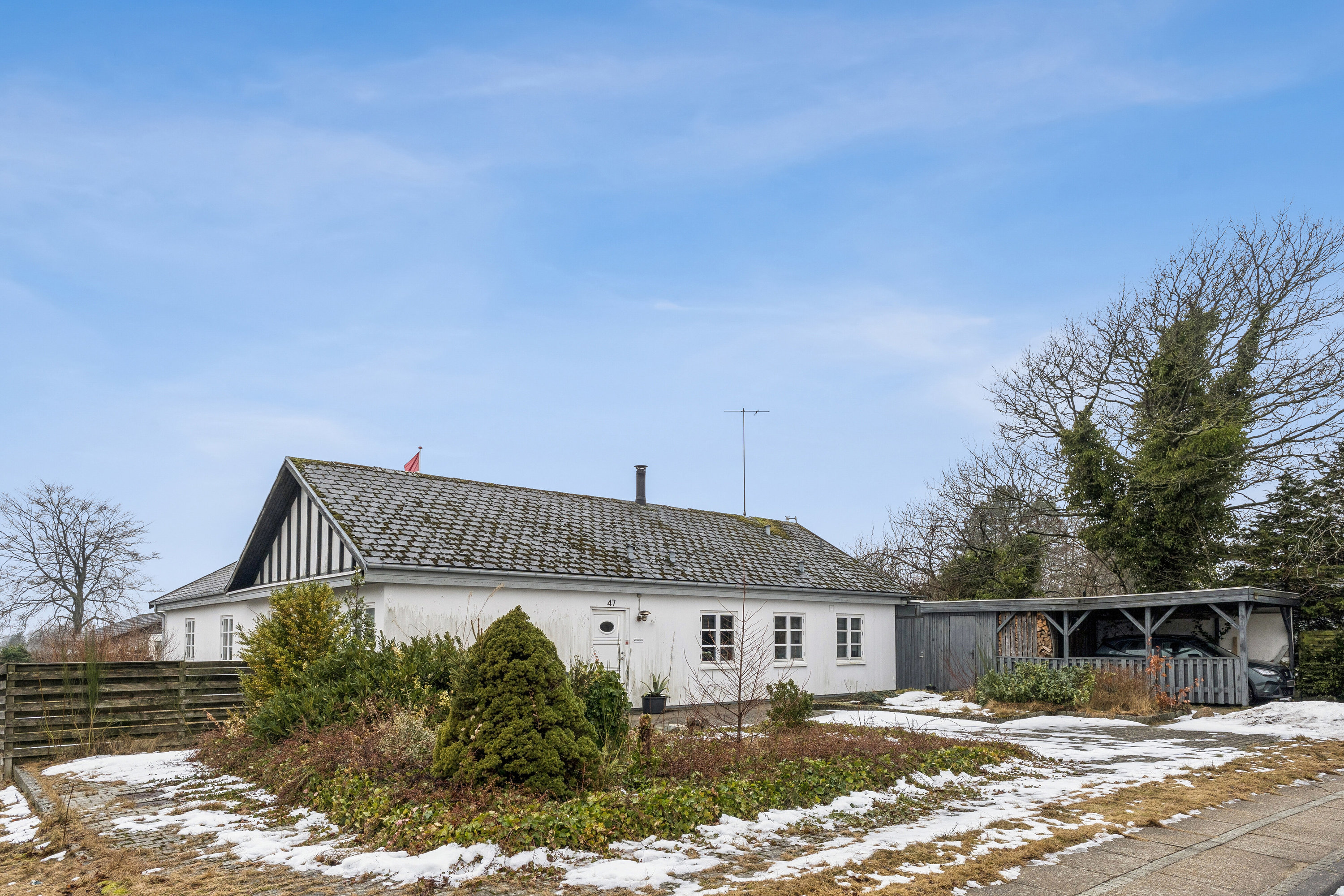 Fremhævet set fra haven billede i fuldskærmstilstand. Billede af Frejasvej 47, 9800 Hjørring