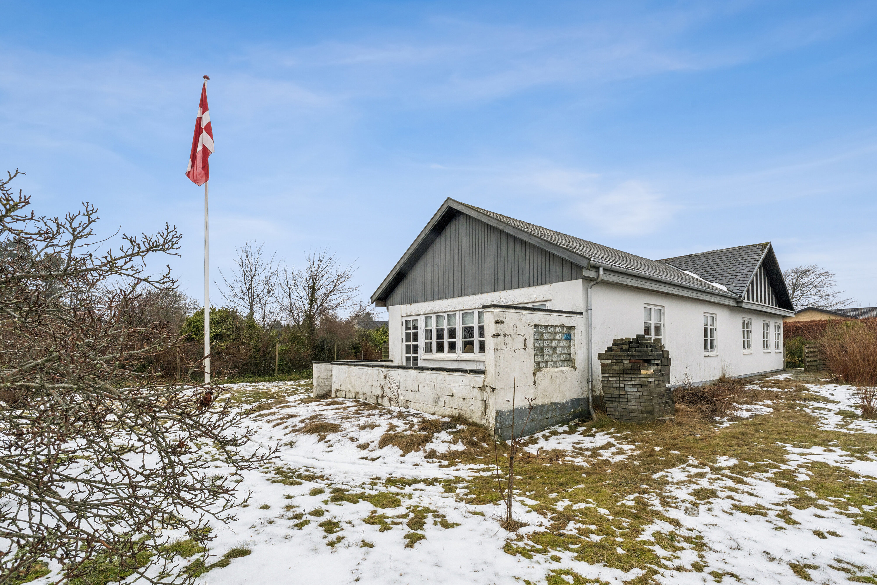 Fremhævet set fra haven billede i fuldskærmstilstand. Billede af Frejasvej 47, 9800 Hjørring