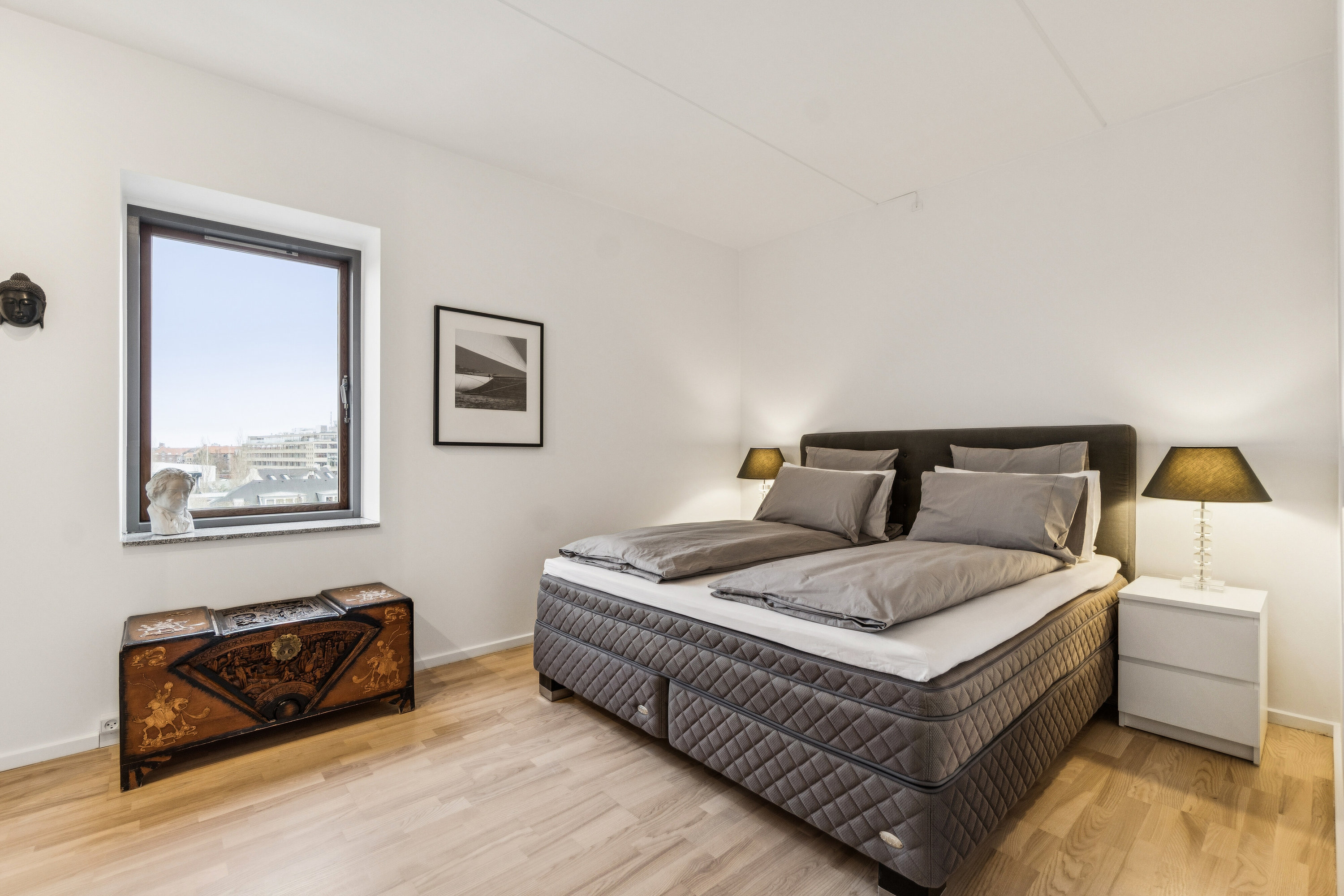 Fremhævet soveværelse billede i fuldskærmstilstand. Billede af Carl Th. Zahles Gade 6, 5. th., 2300 København S