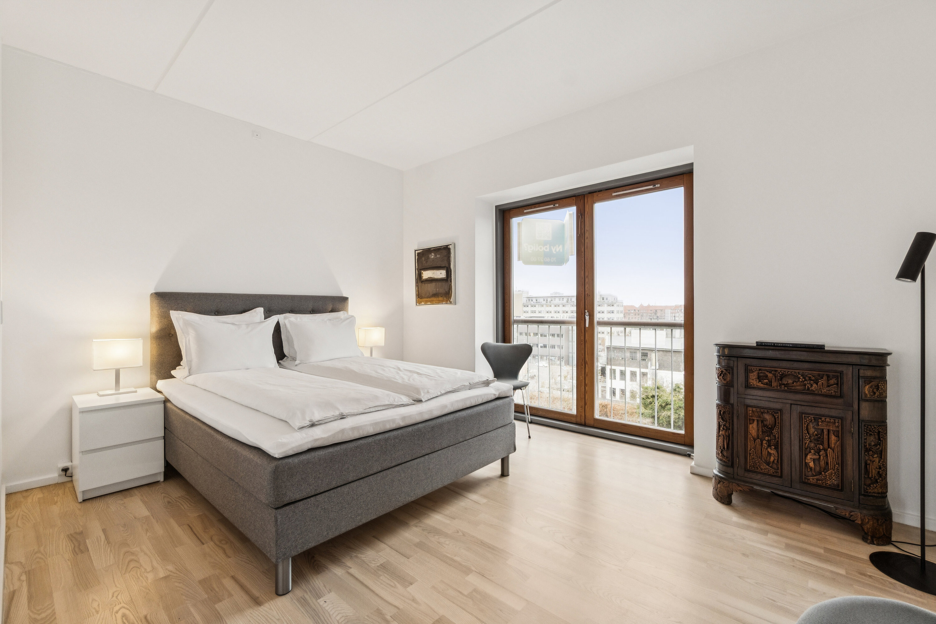 Fremhævet soveværelse billede i fuldskærmstilstand. Billede af Carl Th. Zahles Gade 6, 5. th., 2300 København S