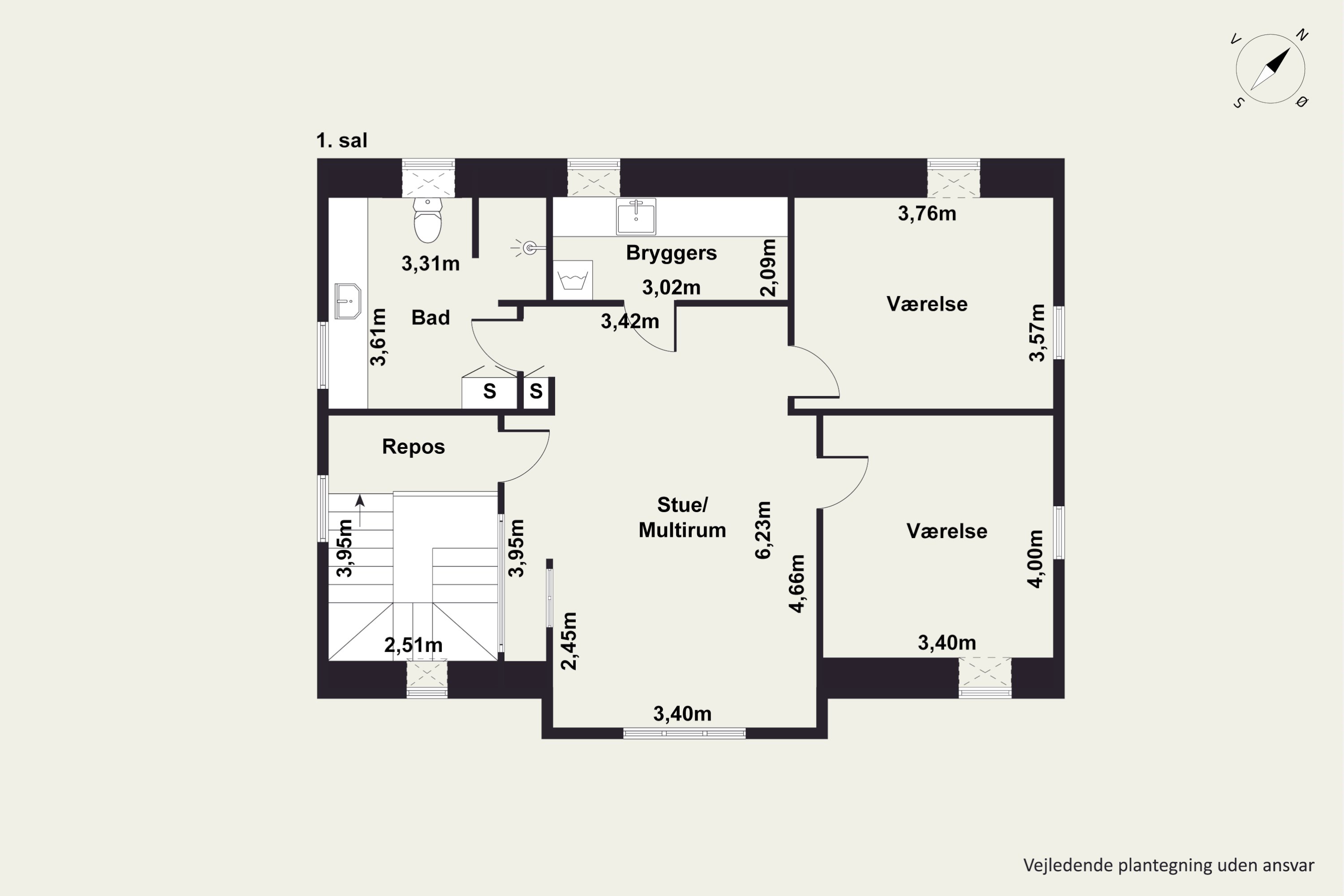 Plantegninger billede af Timandsvej 2, 9560 Hadsund