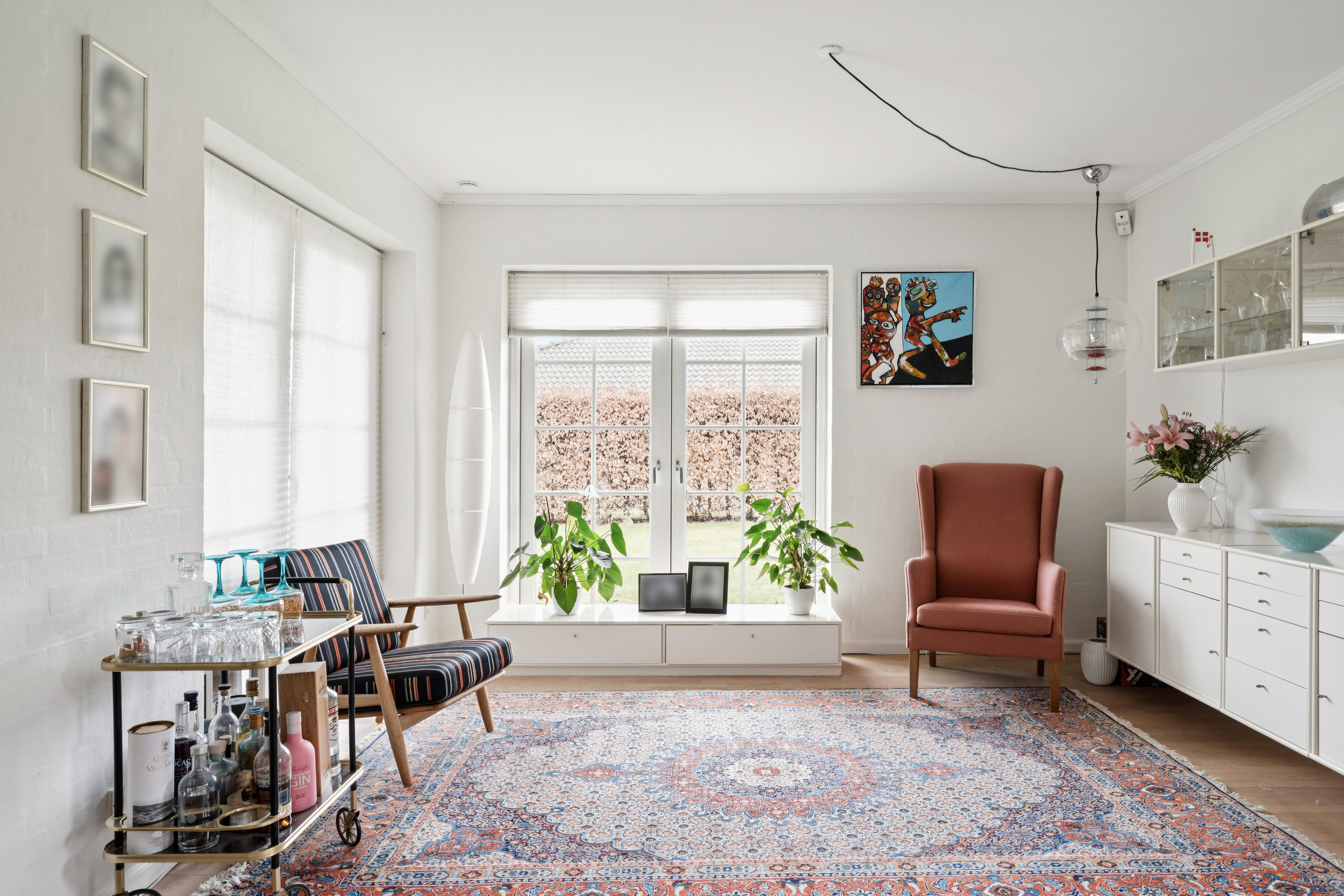 Fremhævet stue billede i fuldskærmstilstand. Billede af Højager 76, 8382 Hinnerup