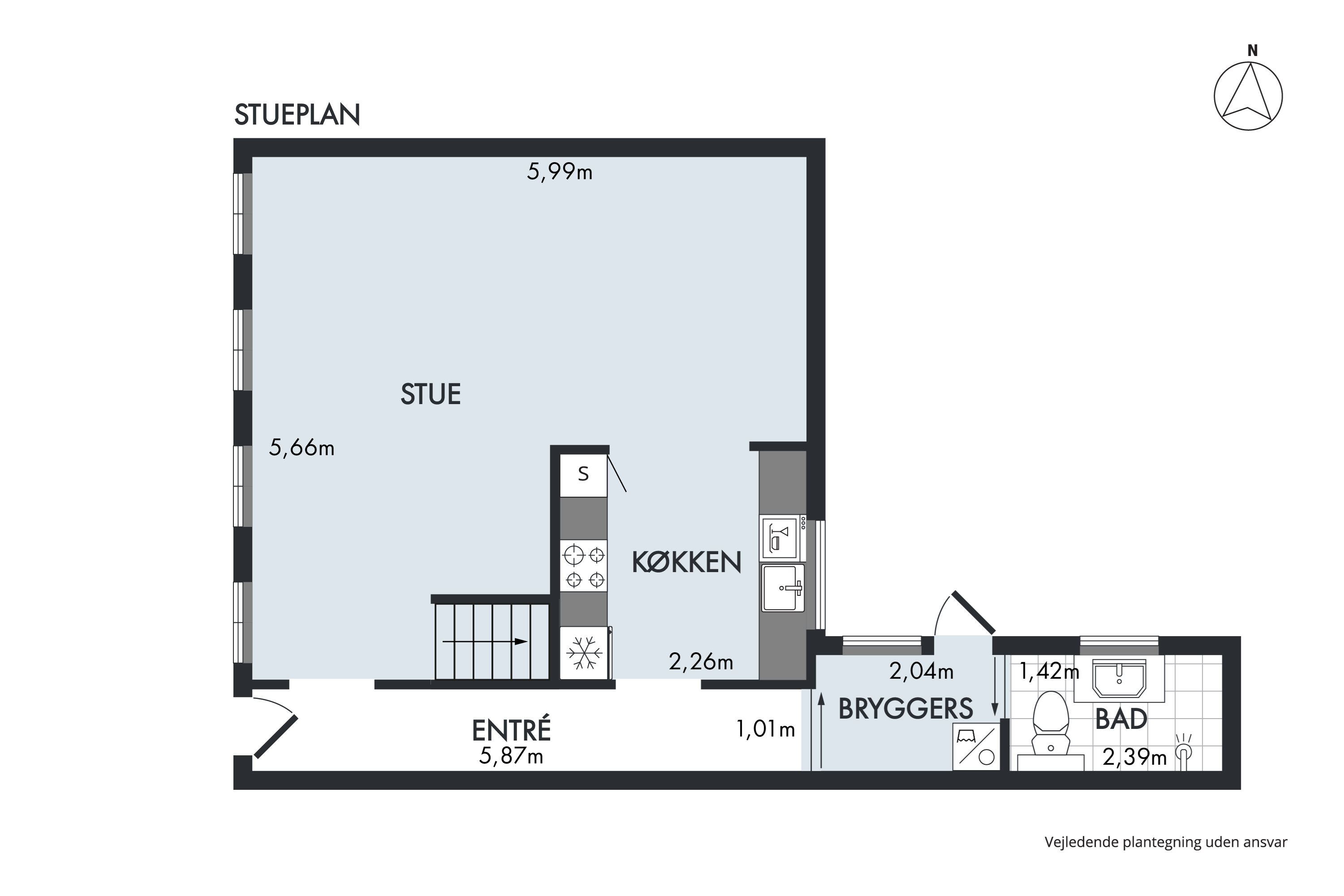 Plantegninger billede af Korsbrødregade 6, 6760 Ribe