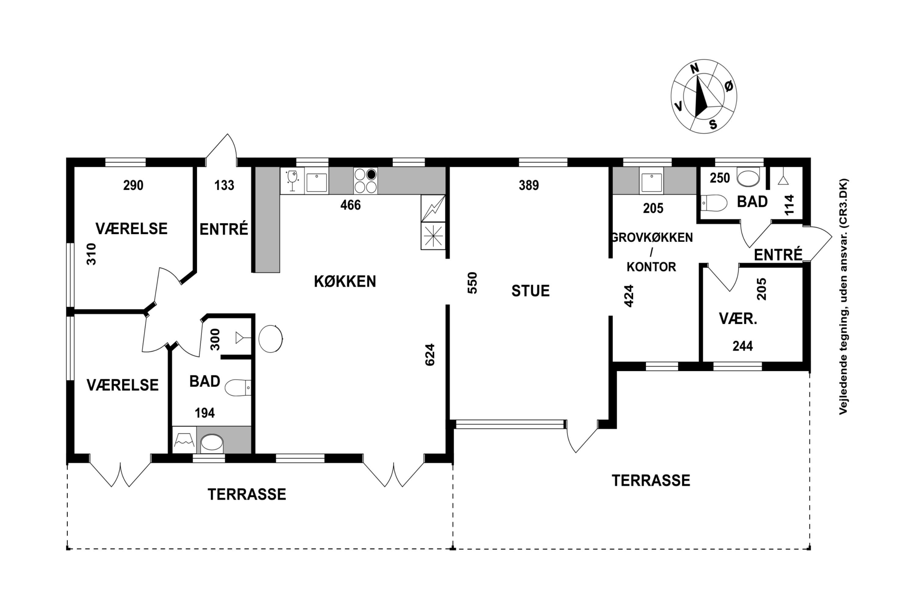 Plantegninger billede af Merkurvej 14, 3100 Hornbæk