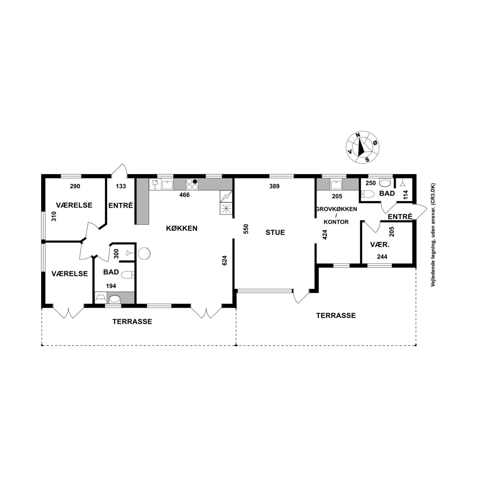 Plantegninger billede af Merkurvej 14, 3100 Hornbæk