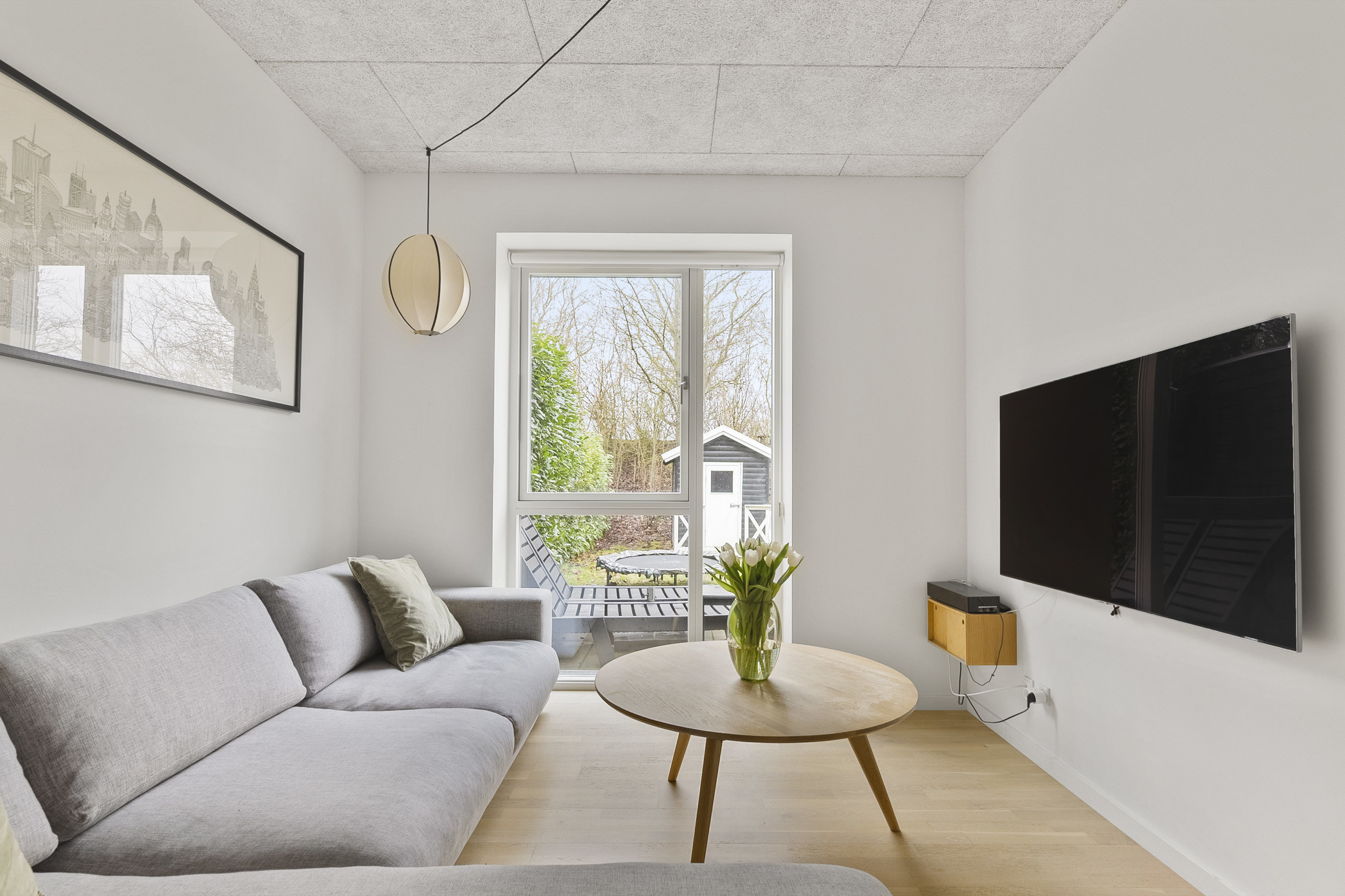 Fremhævet stue billede i fuldskærmstilstand. Billede af Østergårds Alle 52, 8362 Hørning