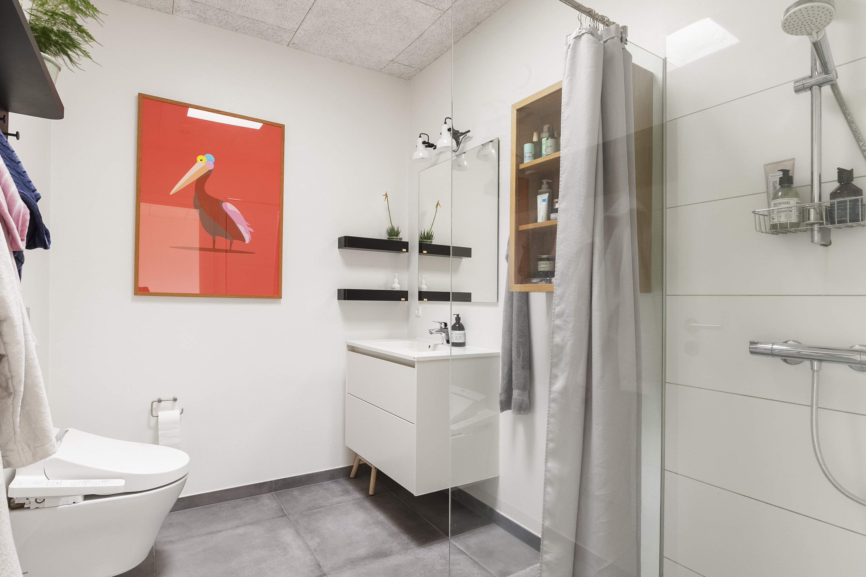 Fremhævet badeværelse billede i fuldskærmstilstand. Billede af Østergårds Alle 52, 8362 Hørning