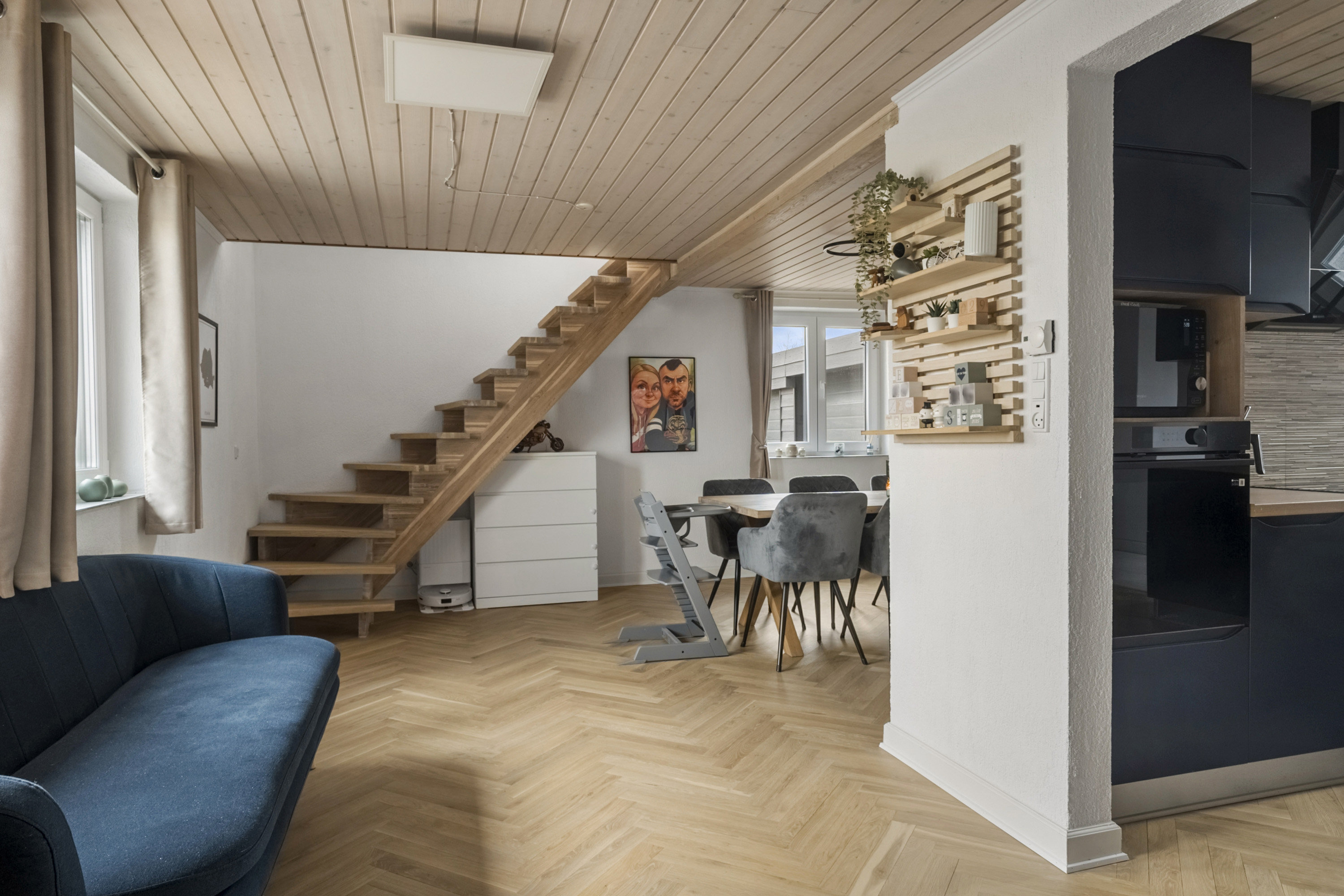 Fremhævet stue billede i fuldskærmstilstand. Billede af Bonnesigvej 23, Resen, 7600 Struer