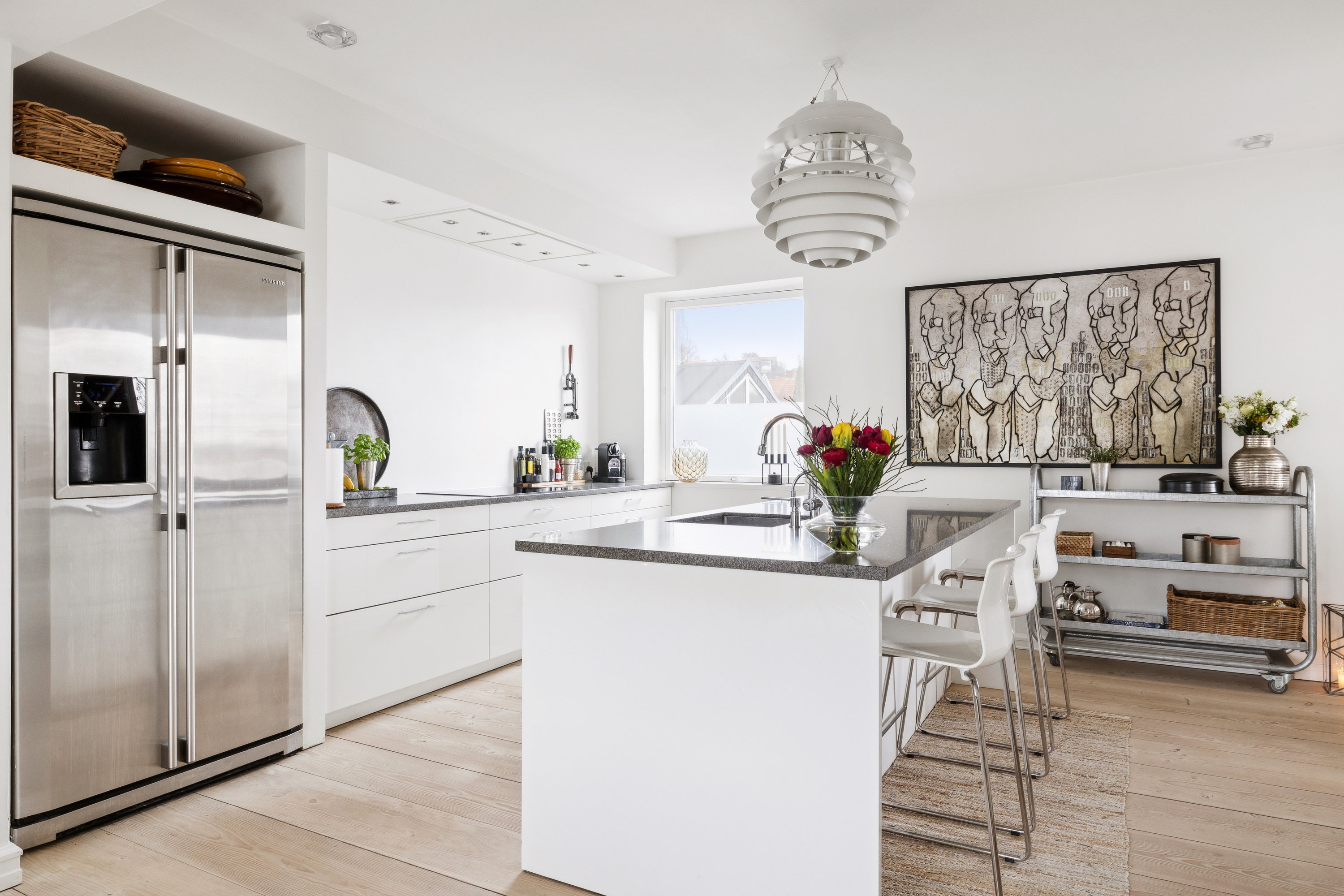 Fremhævet køkken billede i fuldskærmstilstand. Billede af Sølystvej 16, 8660 Skanderborg