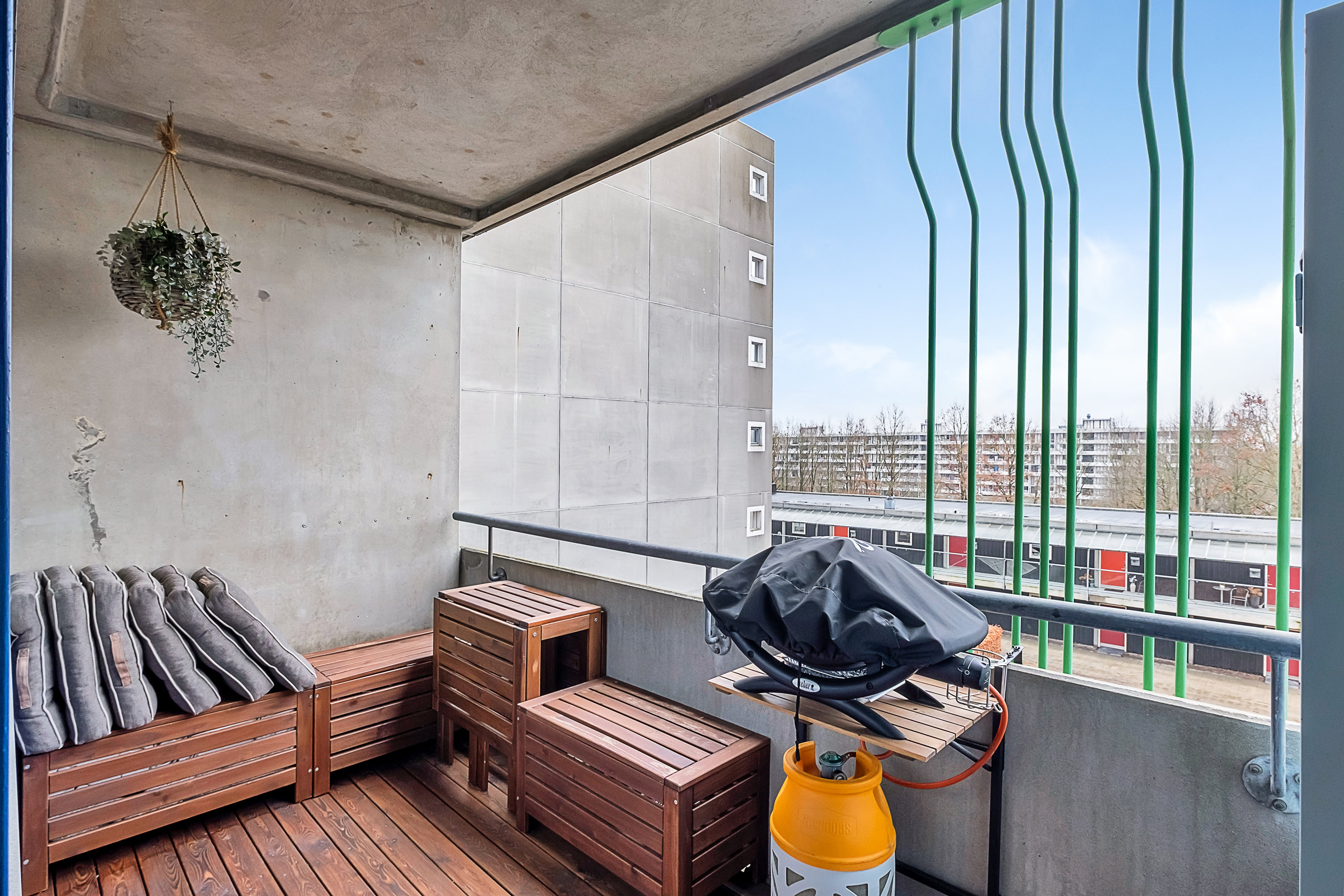 Fremhævet altan billede i fuldskærmstilstand. Billede af Vestervang 26, 2. mf., 8000 Aarhus C