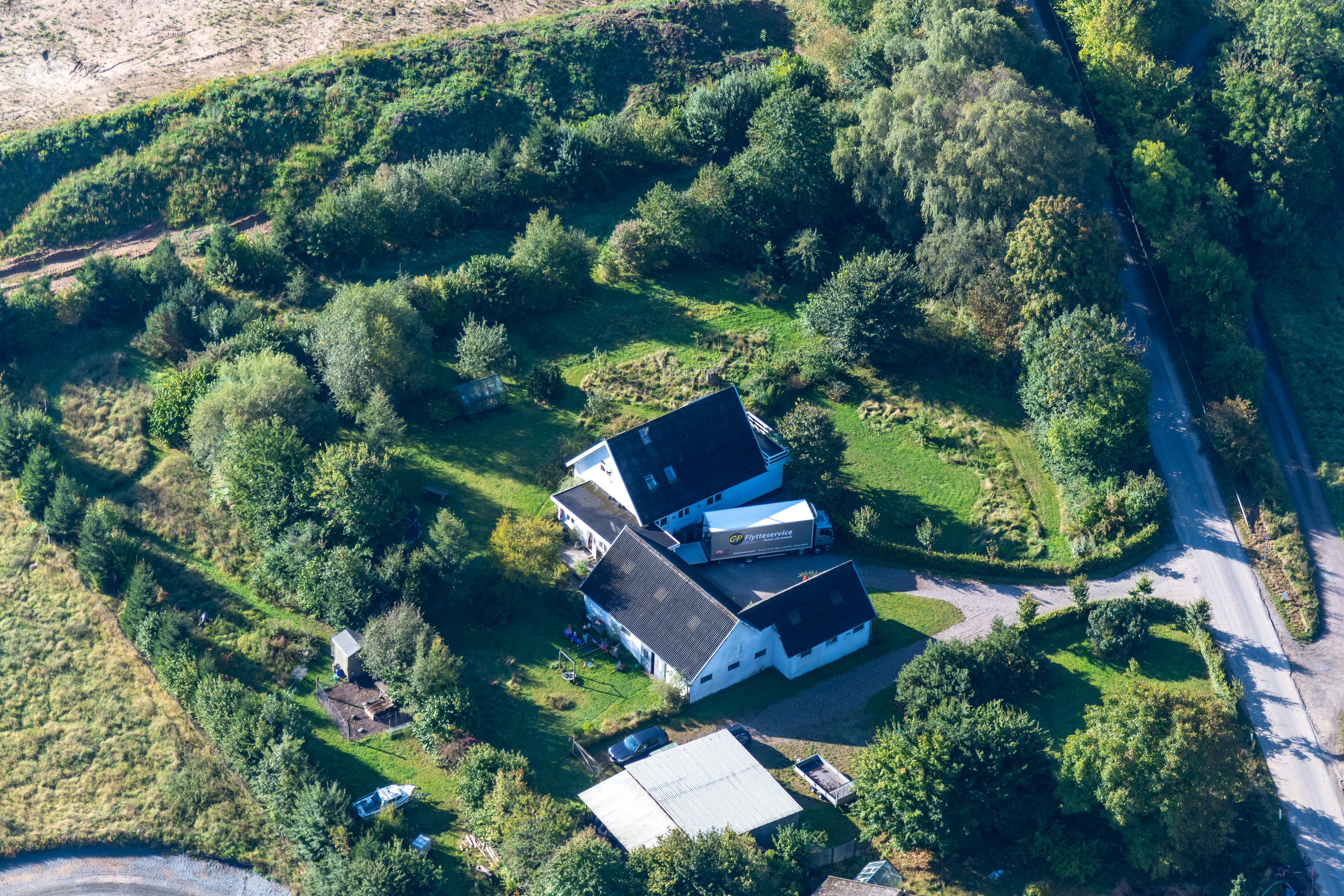 Fremhævet luftfoto billede i fuldskærmstilstand. Billede af Bavnedamvej 20, Elmelund, 5200 Odense V