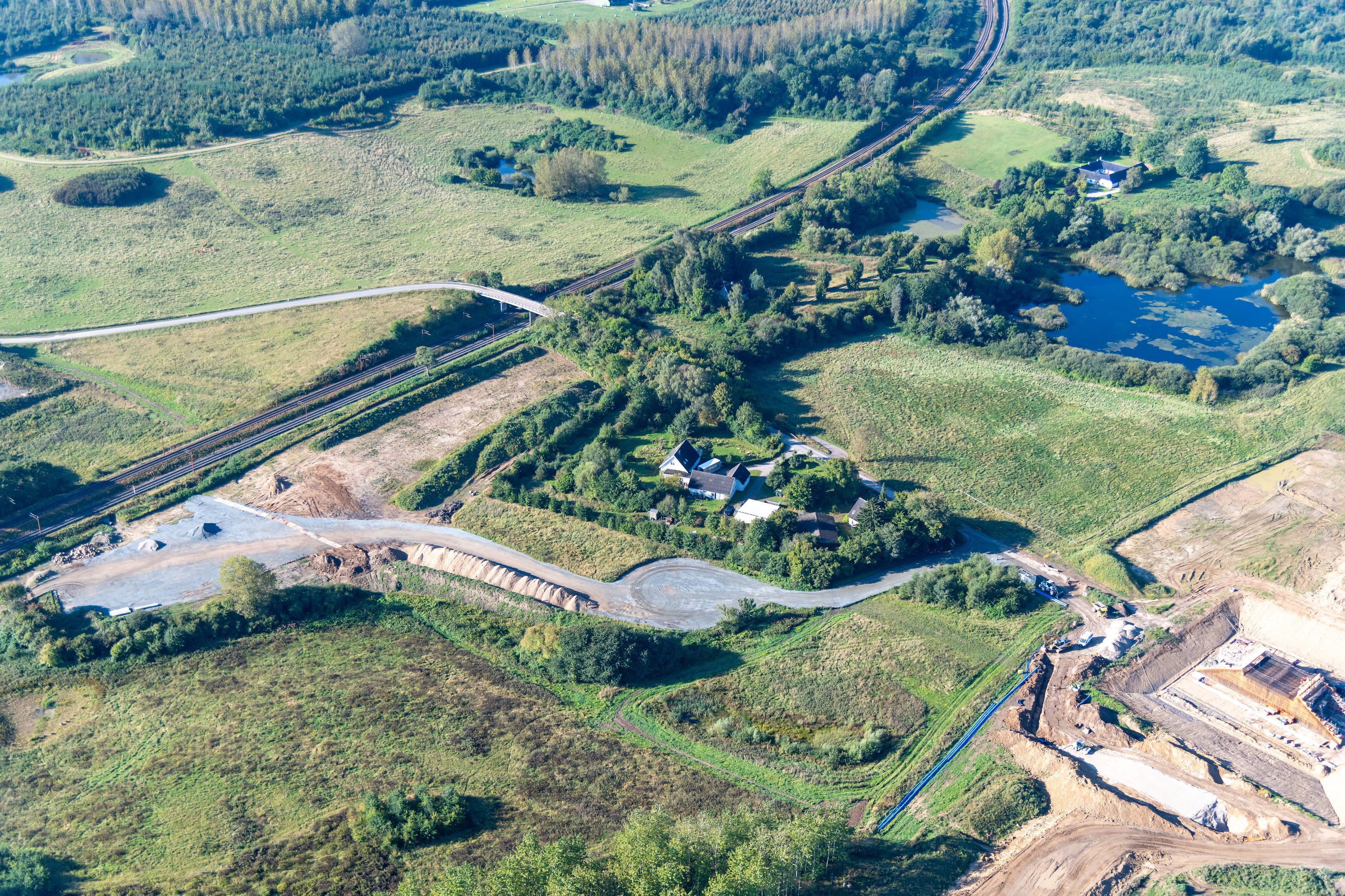 Fremhævet luftfoto billede i fuldskærmstilstand. Billede af Bavnedamvej 20, Elmelund, 5200 Odense V