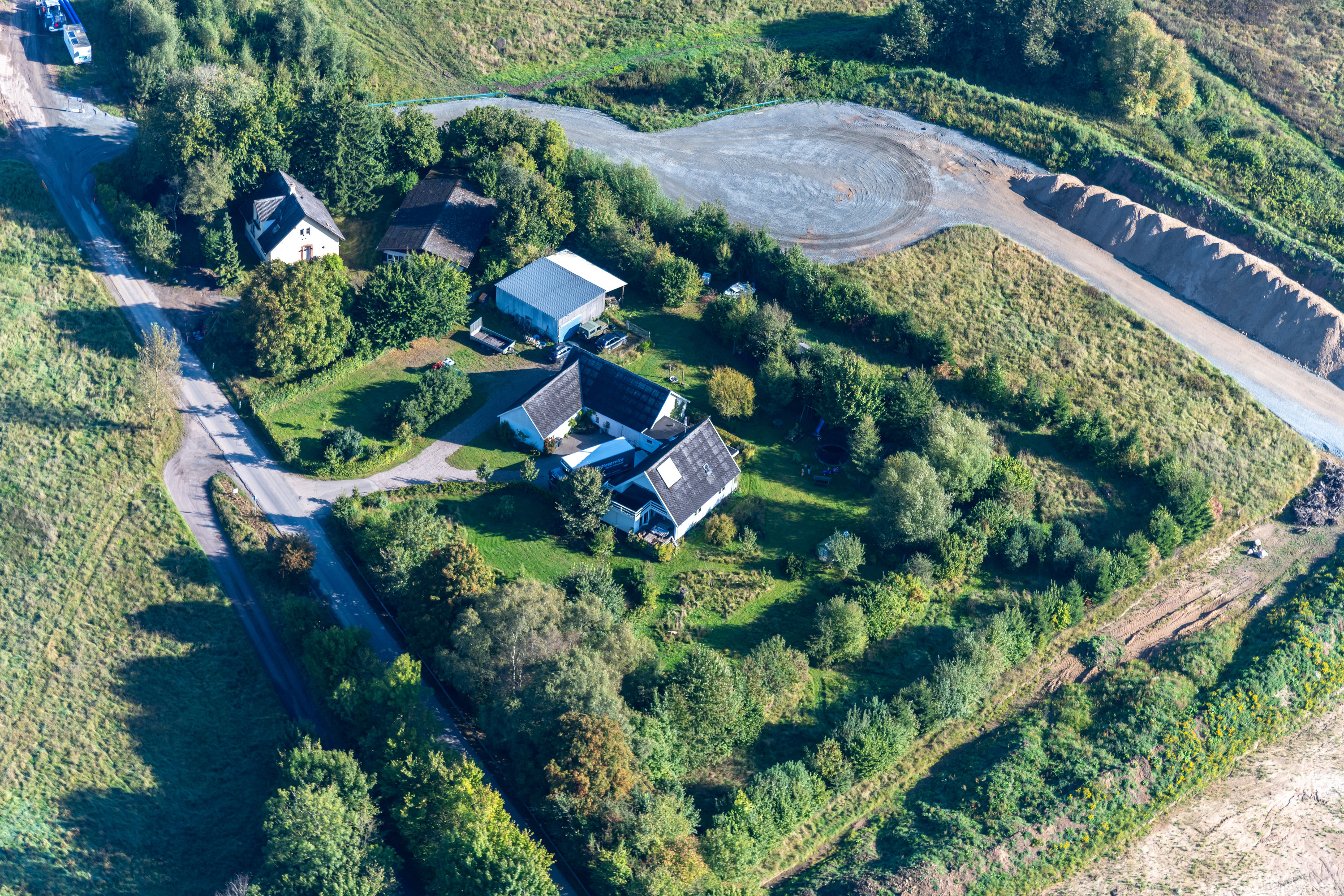 Fremhævet luftfoto billede i fuldskærmstilstand. Billede af Bavnedamvej 20, Elmelund, 5200 Odense V